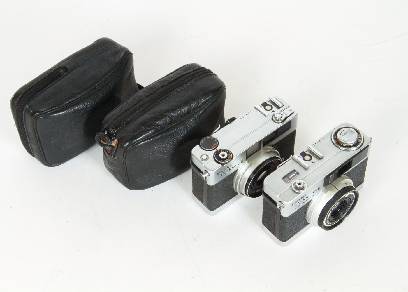 Collection of Petri Color 35E Cameras and a Pair of Petri Filters