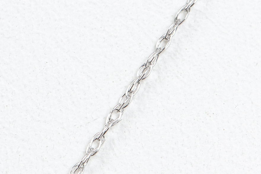 10K White Gold and Black Diamond Scottie Dog Pendant Necklace