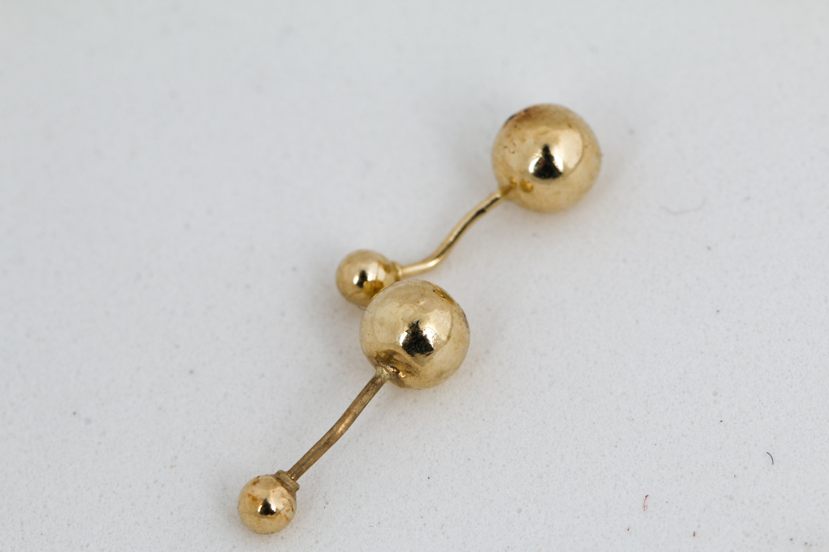 Pair of 14K Yellow Gold Stud Earings