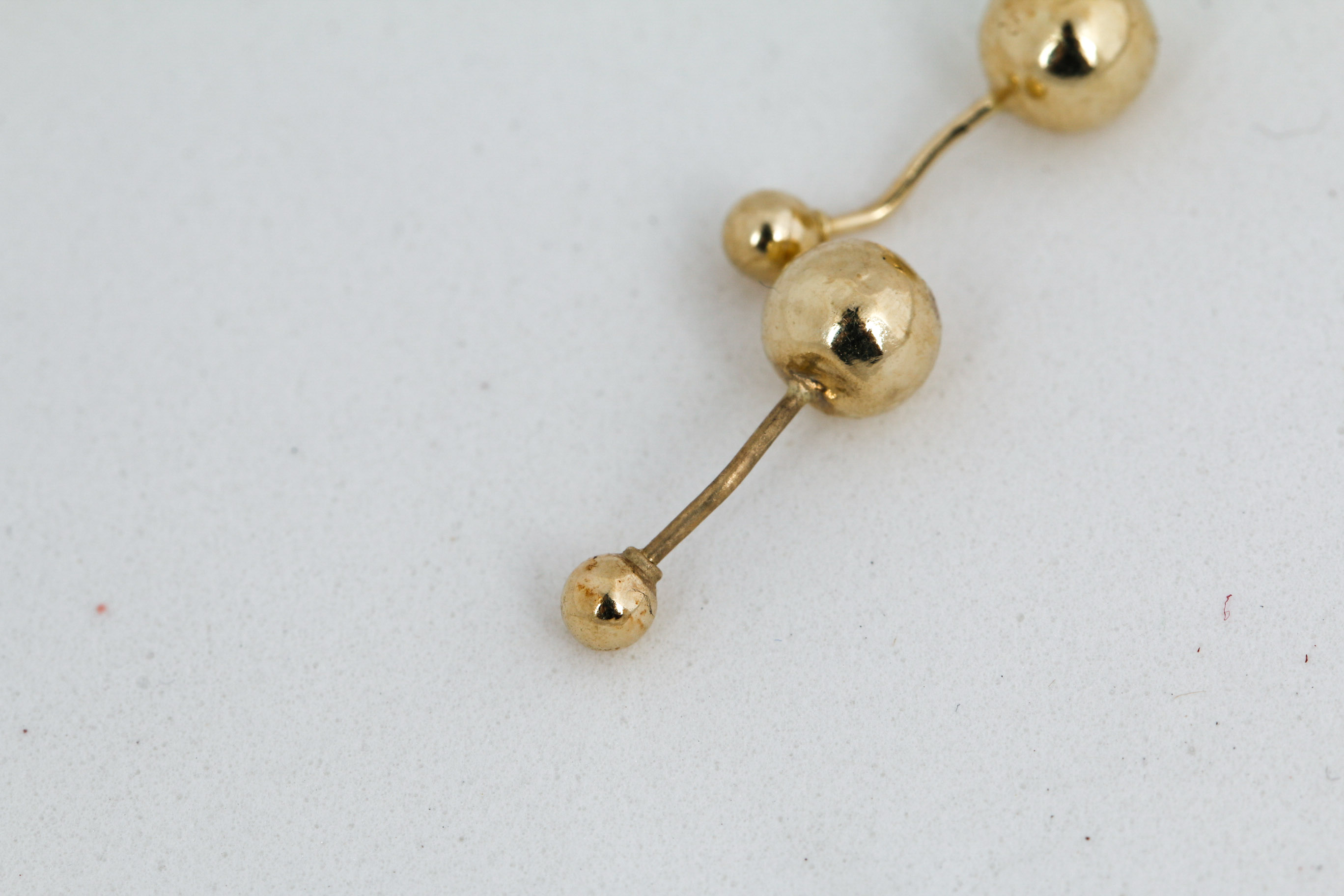 Pair of 14K Yellow Gold Stud Earings