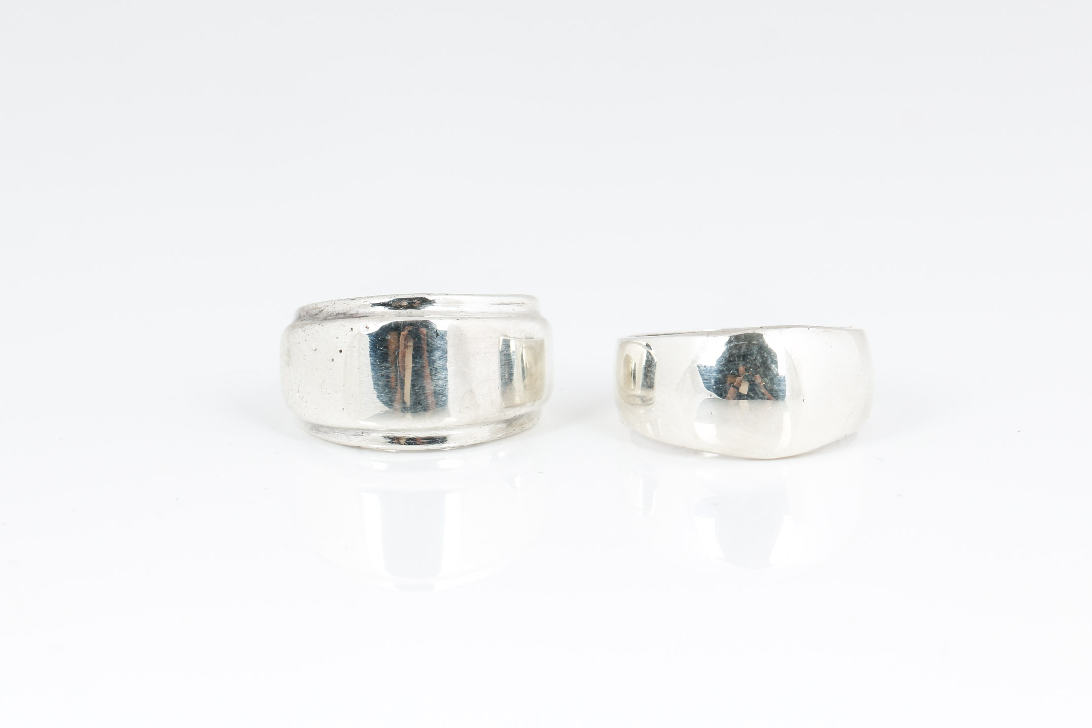 Pair of Sterling Silver Rings