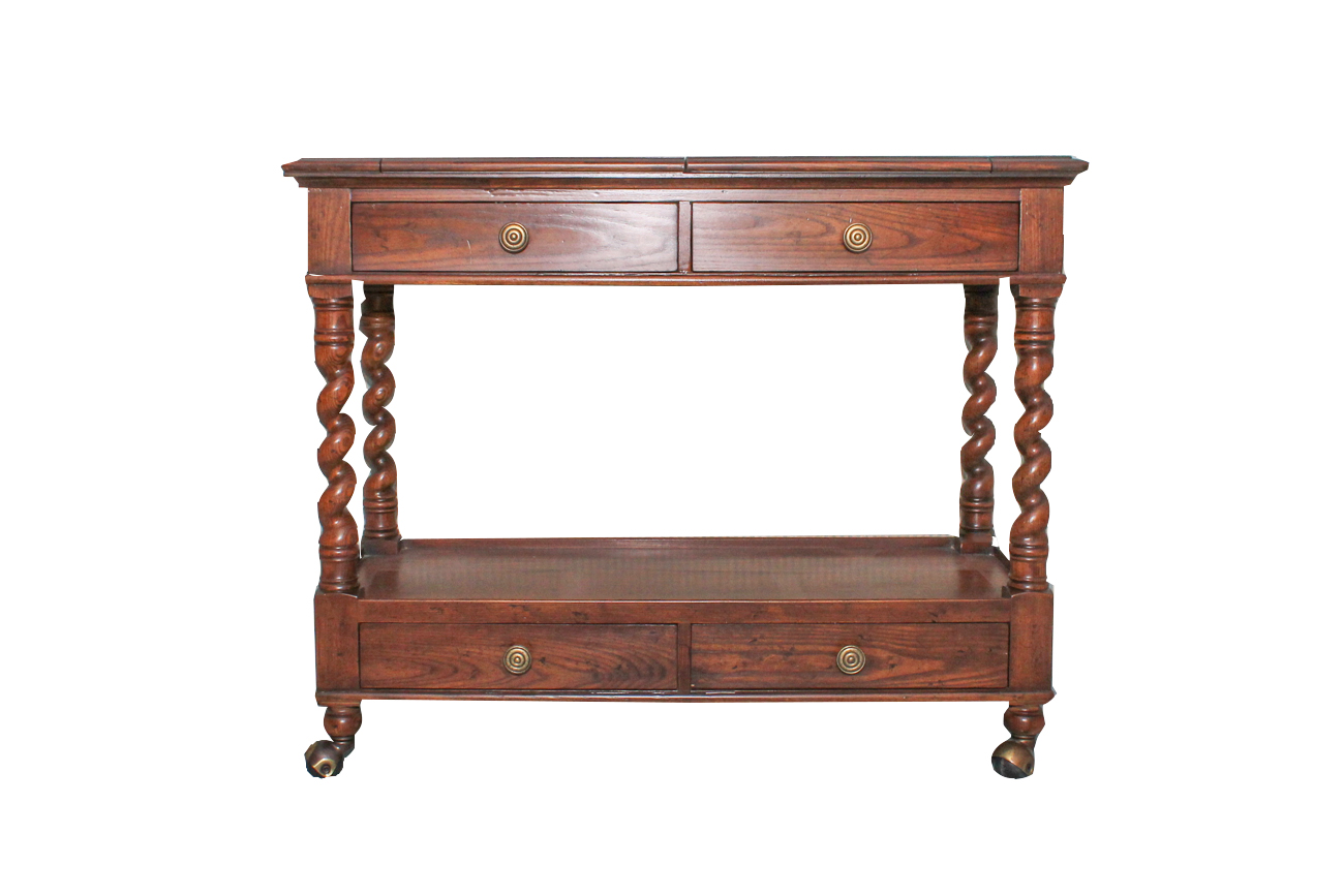 Henredon "Four Centuries" Solid Ash Mobile Server