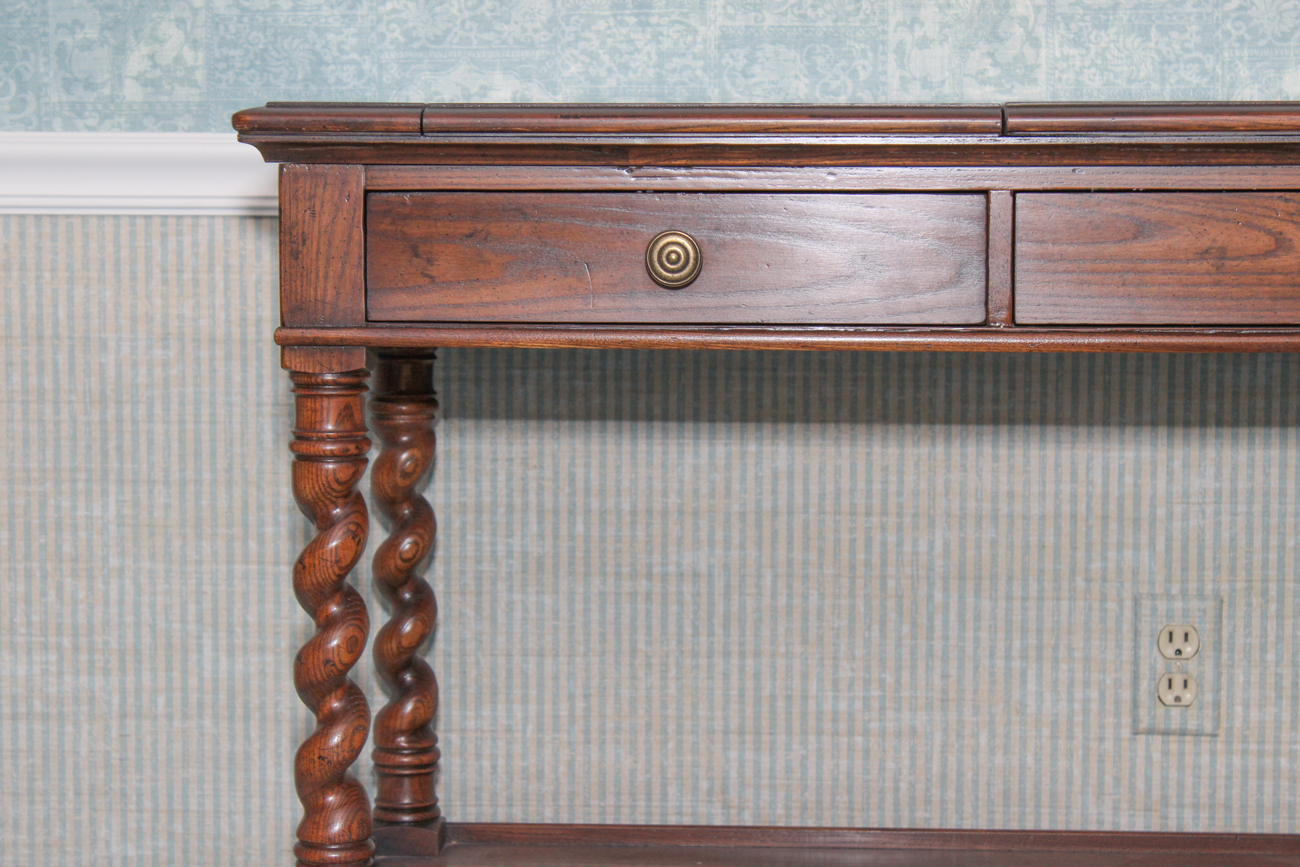 Henredon "Four Centuries" Solid Ash Mobile Server