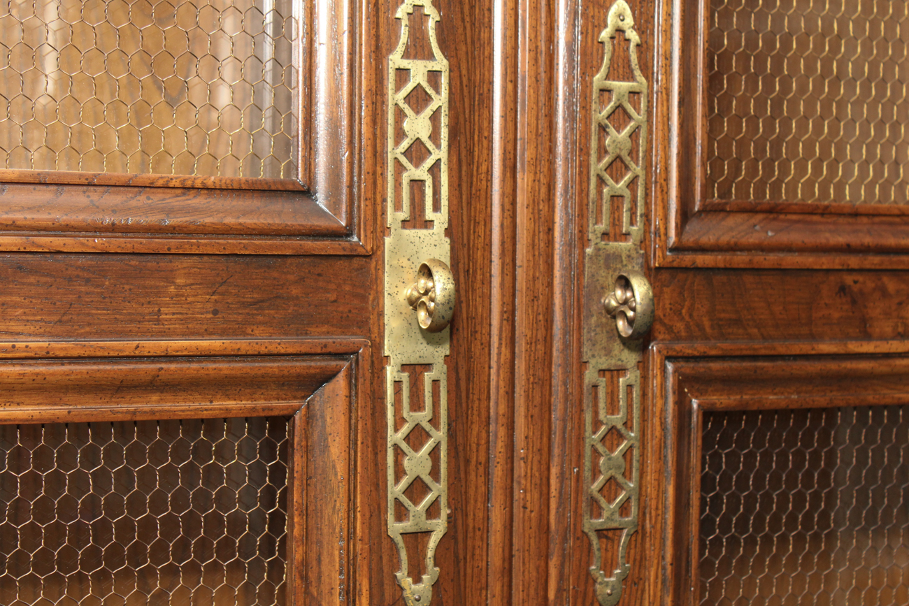 Henredon "Four Centuries" Two-Piece Solid Ash Display Cabinet
