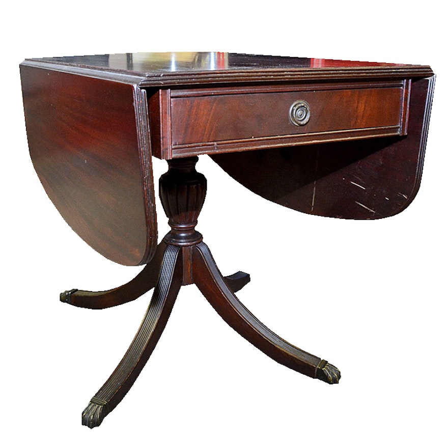 Mahogany Drop Leaf Dining Table by Maddox