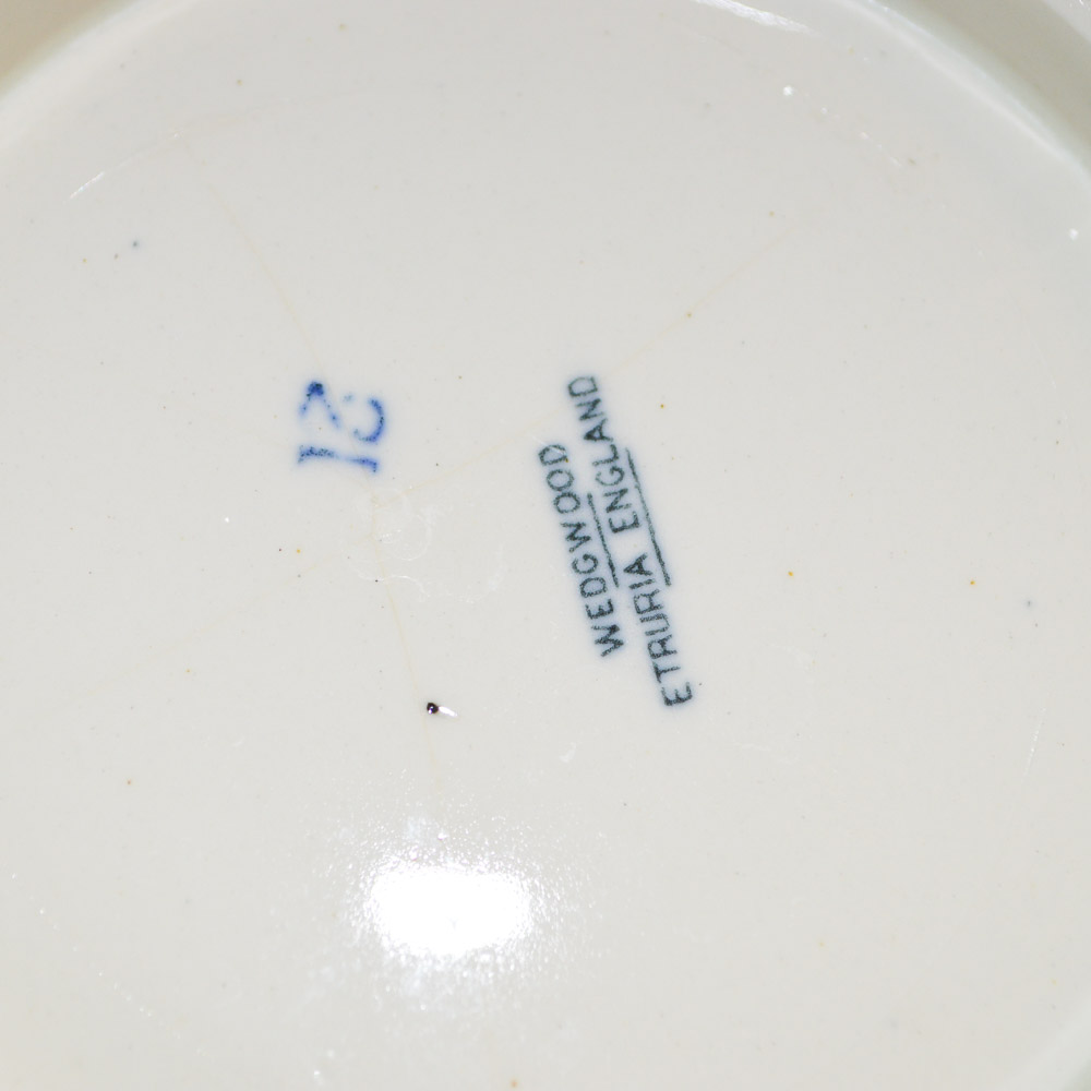 Vintage Walnut Washstand With Wedgwood Wash Bowl and Chamber Pot