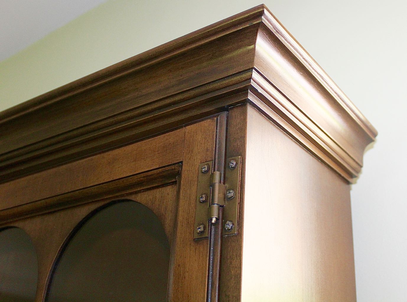 Jasper Cabinet Secretary Desk with Display Cabinet