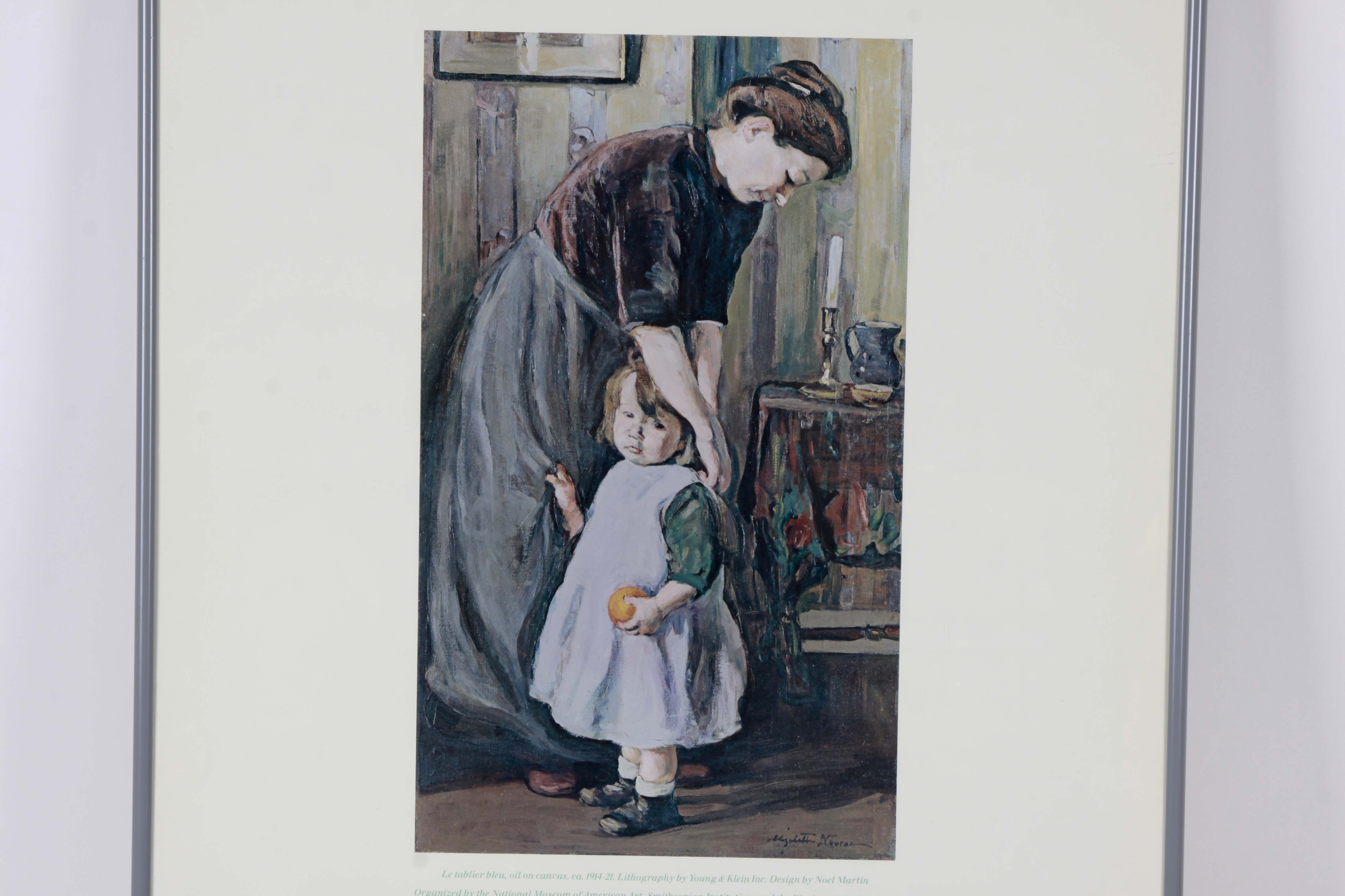 Cincinnati Art Museum Exhibition Poster Lithograph of "A Salon Career " by Elizabeth Nourse