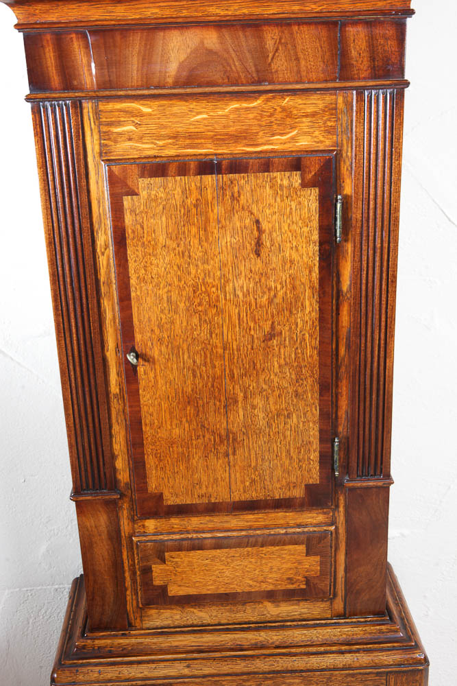 Antique Welsh Oak Longcase Clock by Moses Evans of Llangerniew