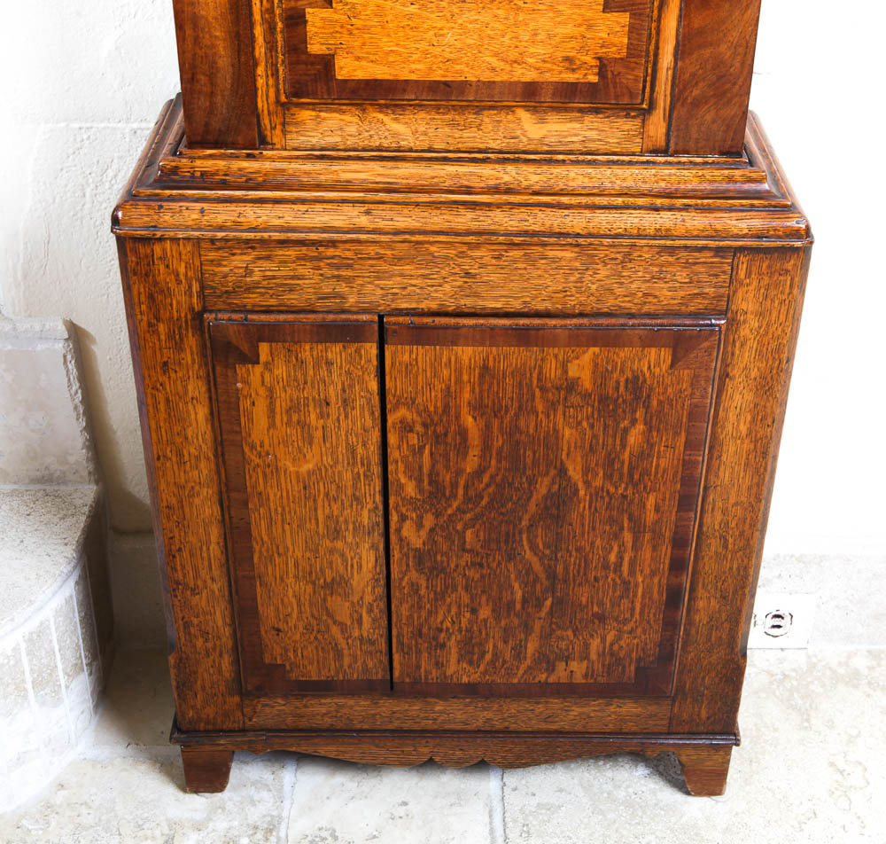 Antique Welsh Oak Longcase Clock by Moses Evans of Llangerniew