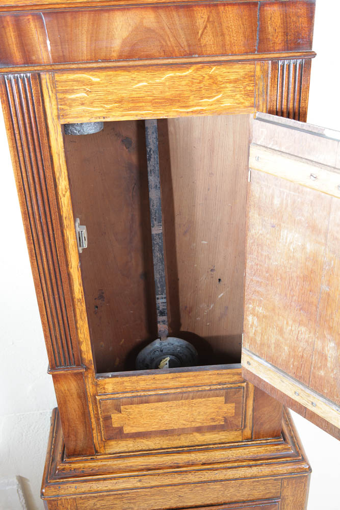 Antique Welsh Oak Longcase Clock by Moses Evans of Llangerniew