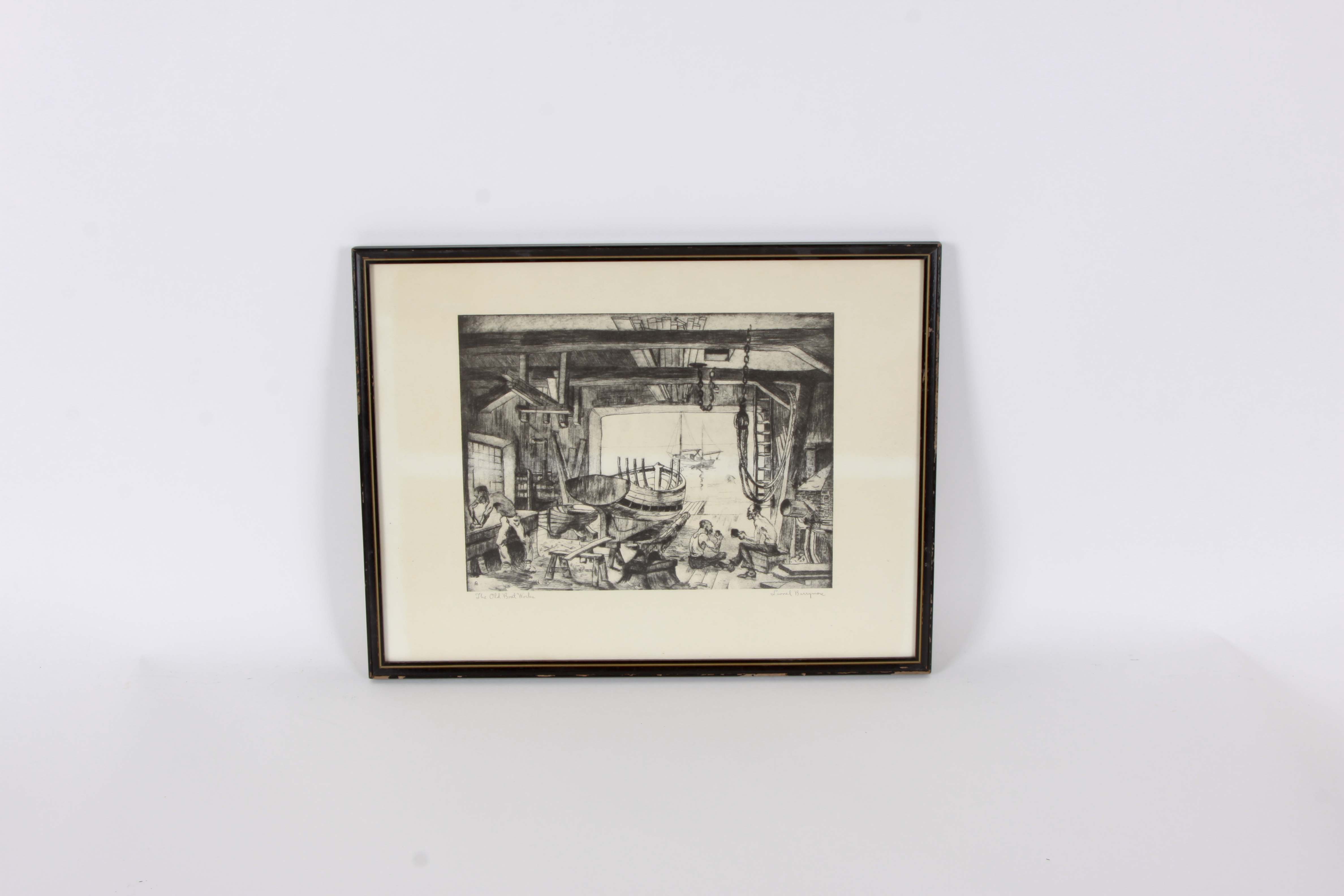 Talio-Crome After Lionel Barrymore's "The Old Boat Works"