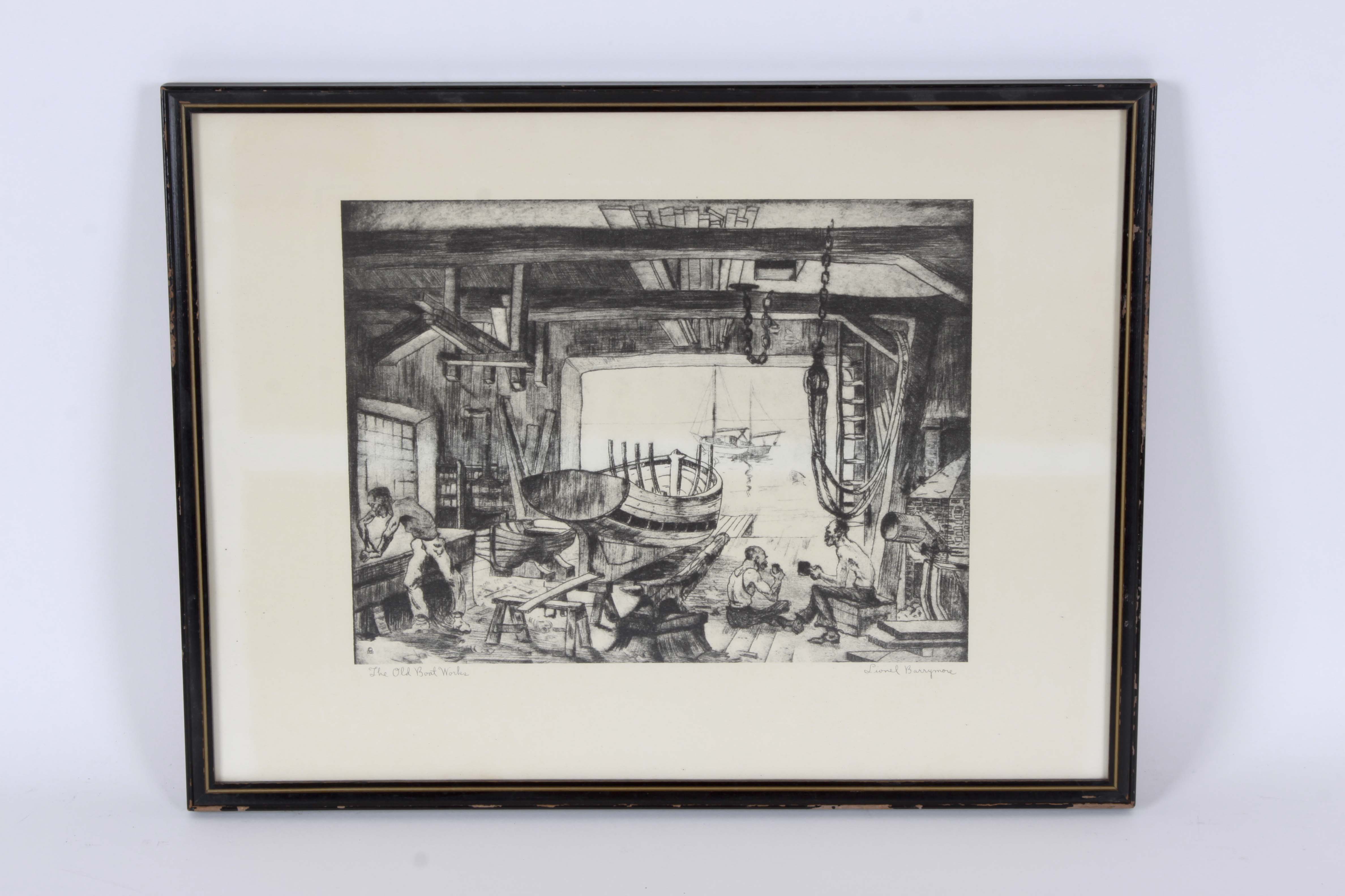 Talio-Crome After Lionel Barrymore's "The Old Boat Works"