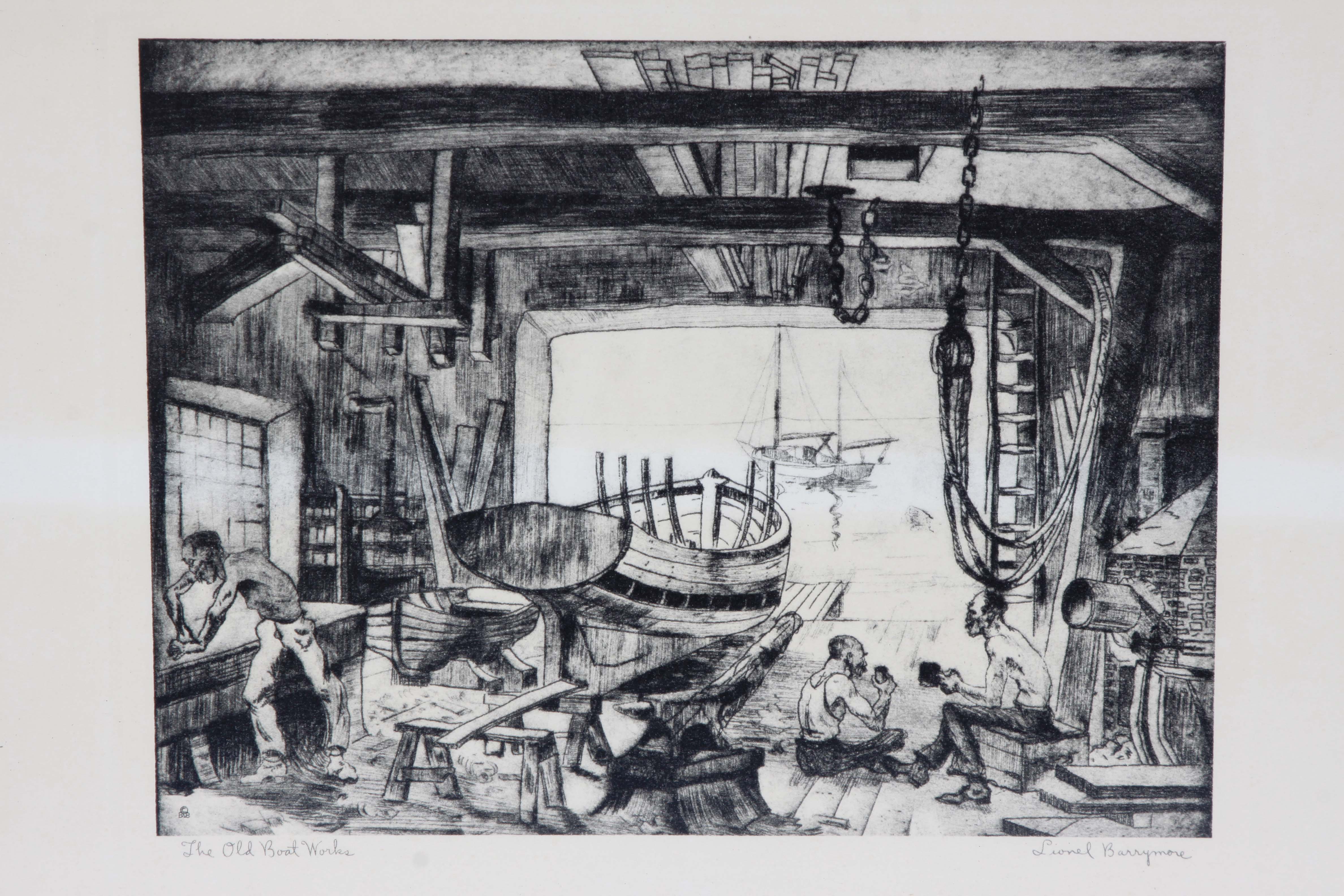 Talio-Crome After Lionel Barrymore's "The Old Boat Works"