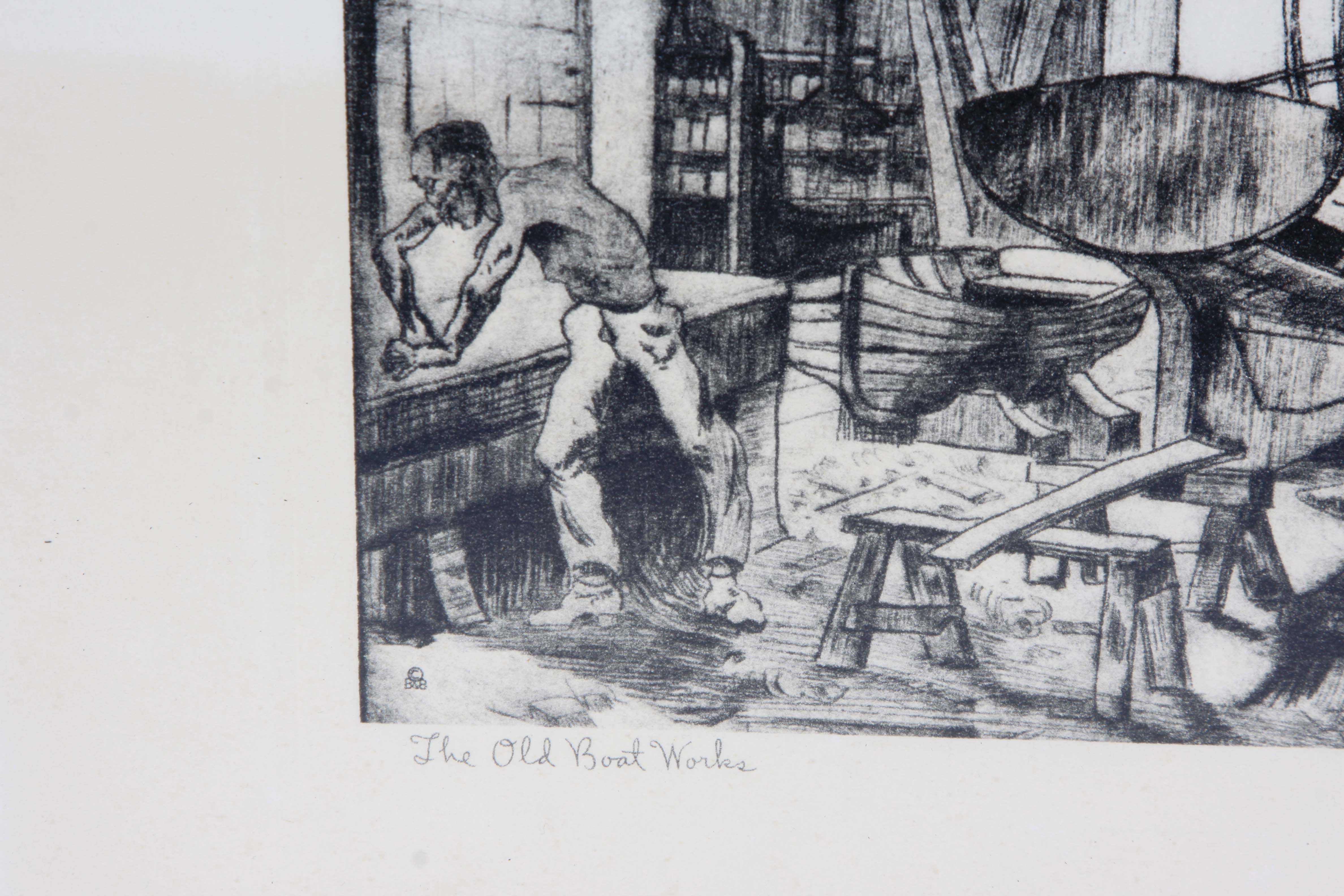 Talio-Crome After Lionel Barrymore's "The Old Boat Works"