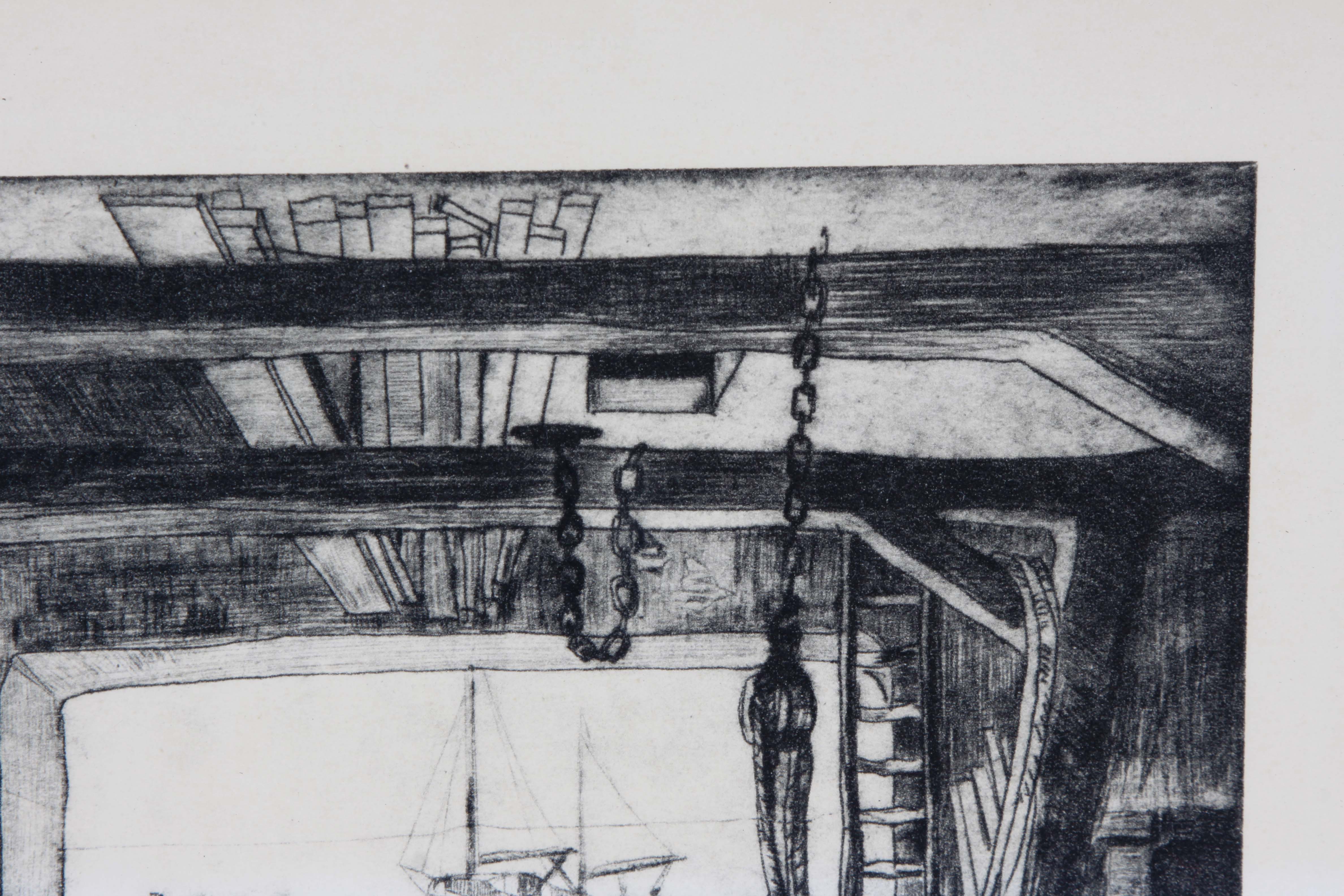 Talio-Crome After Lionel Barrymore's "The Old Boat Works"