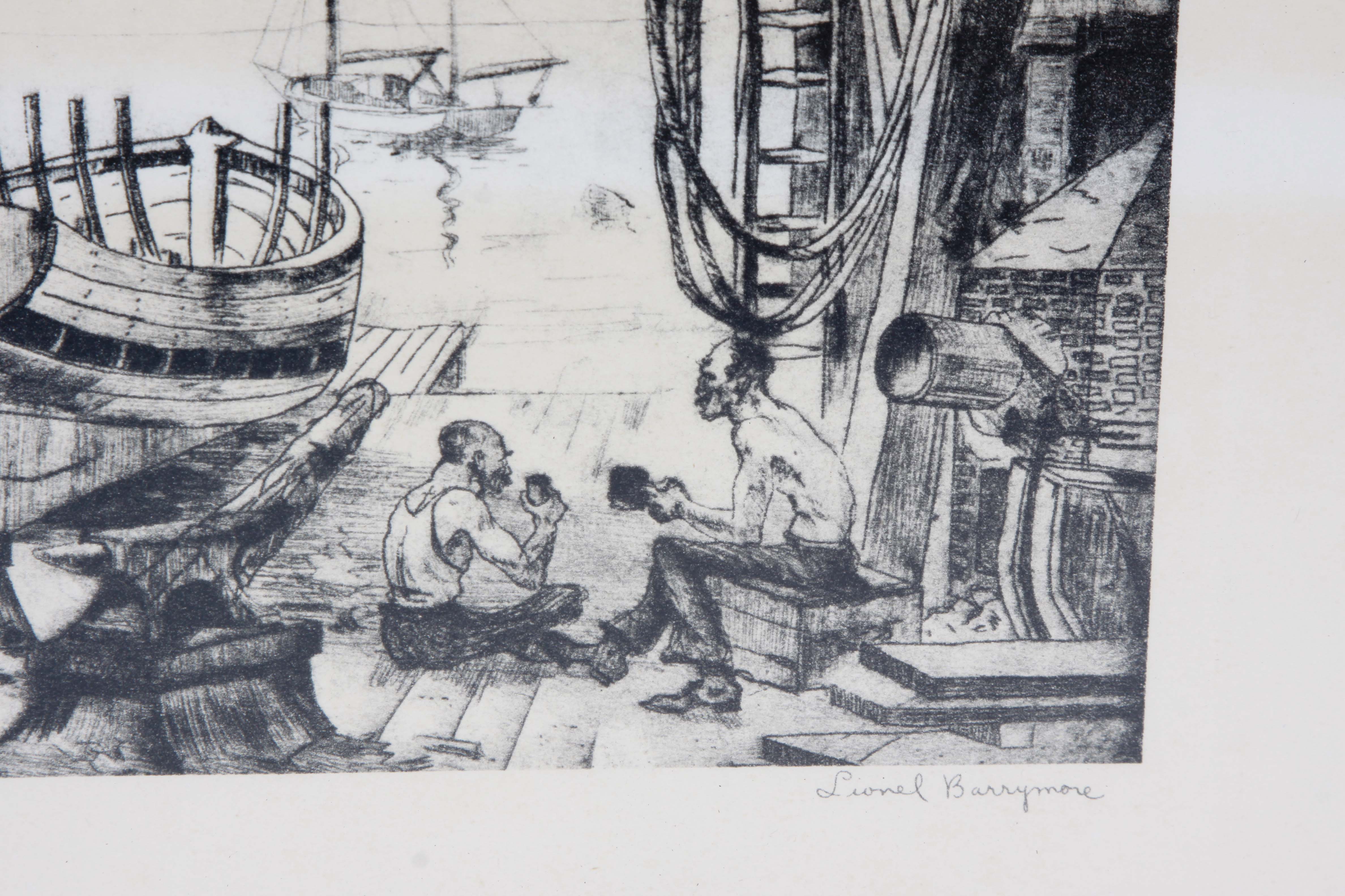 Talio-Crome After Lionel Barrymore's "The Old Boat Works"