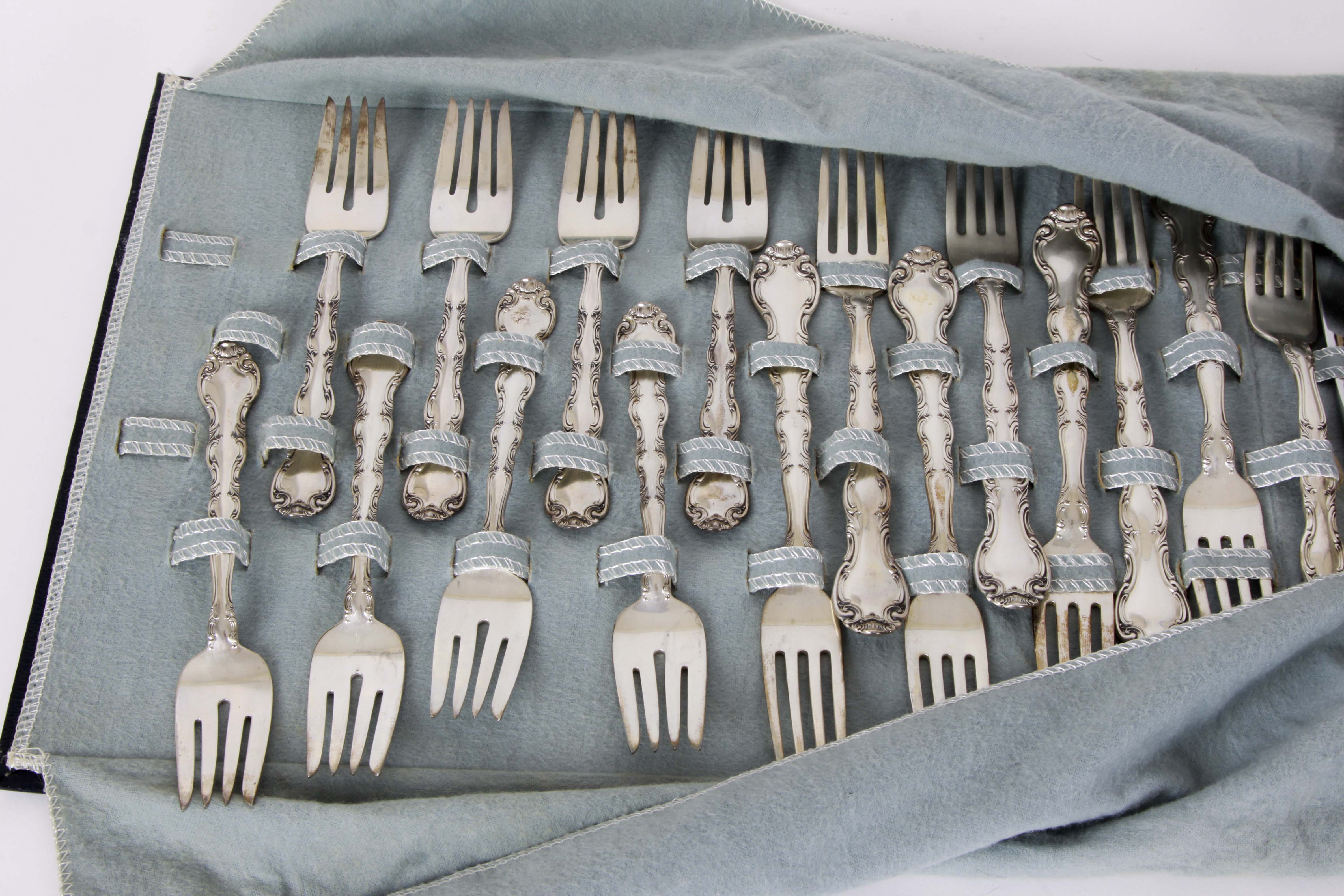 Alvin "French Scroll" Sterling Silver Flatware and More