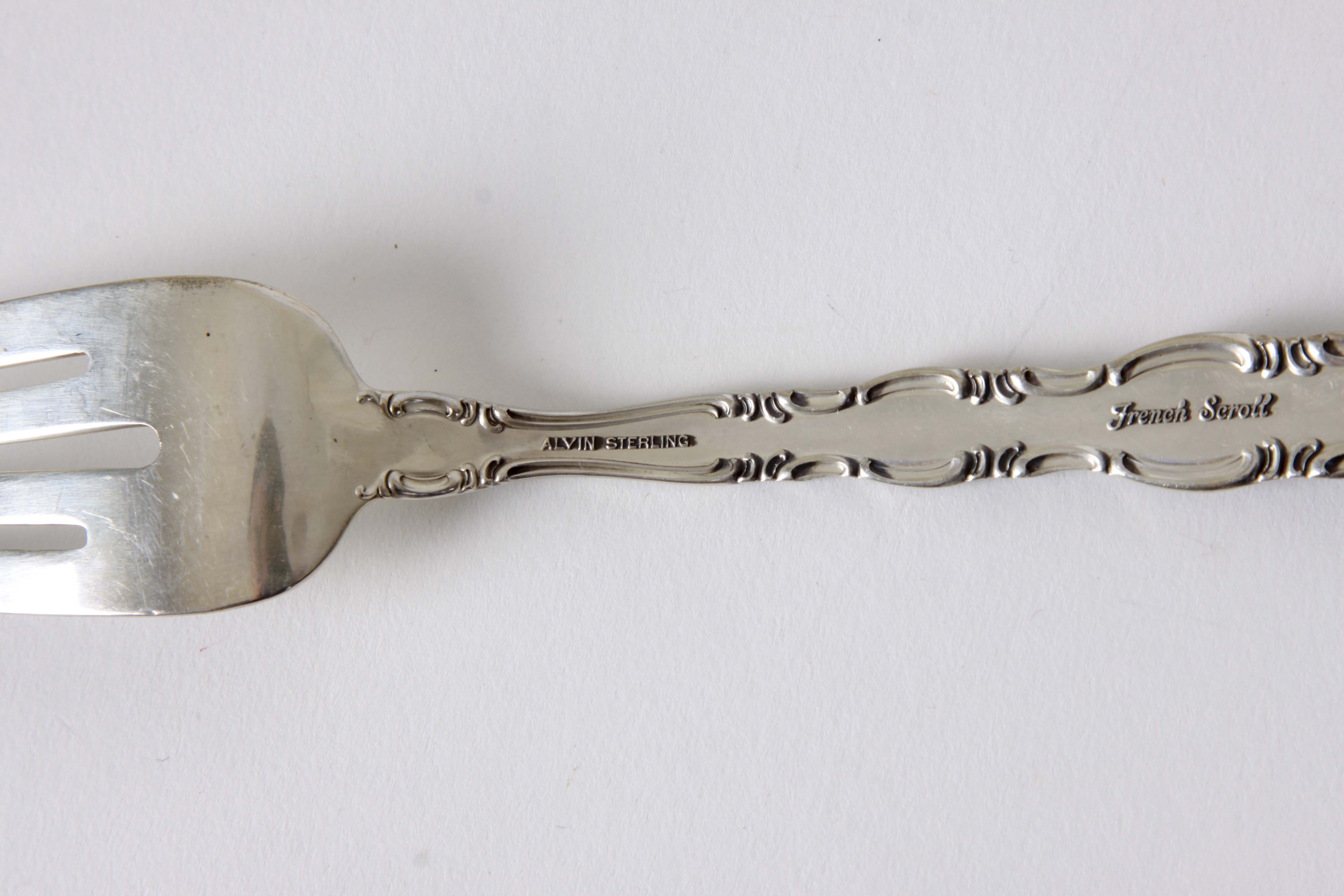 Alvin "French Scroll" Sterling Silver Flatware and More