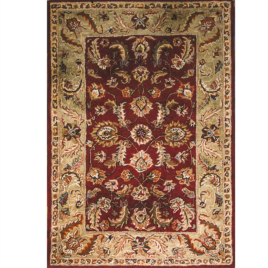 Tufted Indo-Persian Wool Area Rug