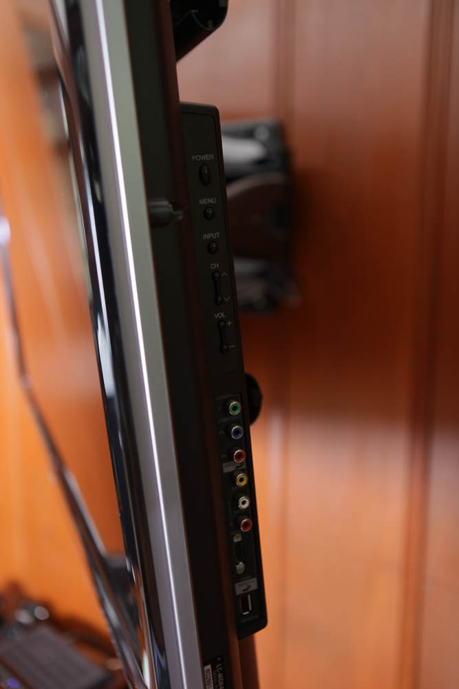 Sharp Aquos Flat Screen Television with Wall Mount