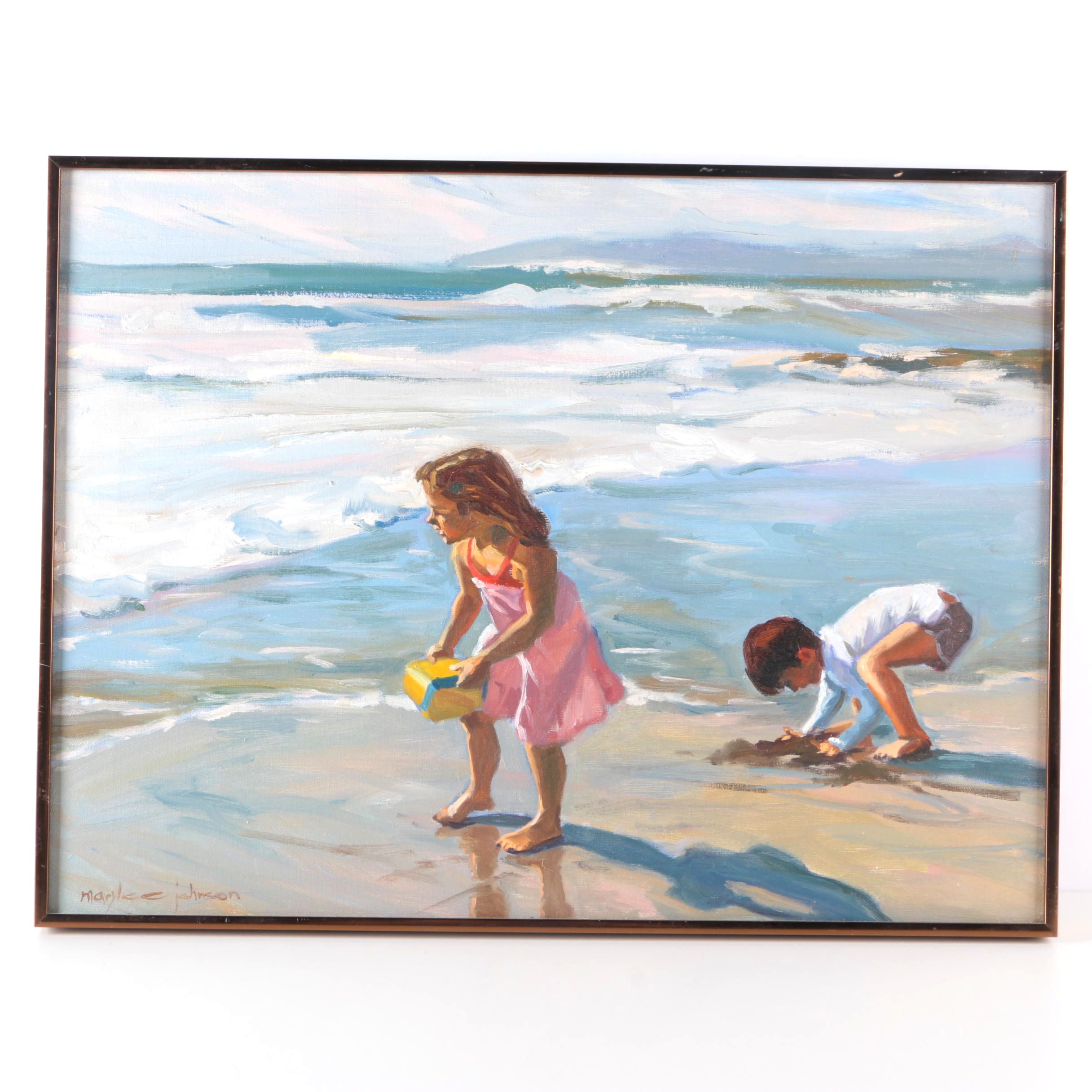 Marylee Johnson Oil Painting of Beach