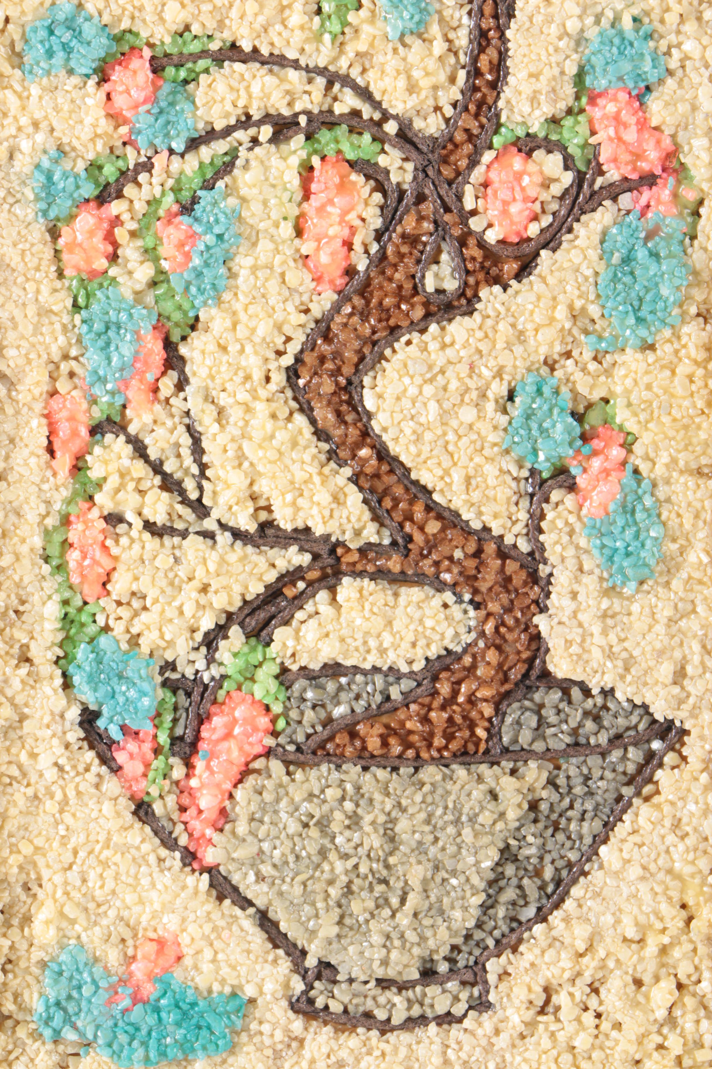 Pair of Framed Mid Century Gravel Art