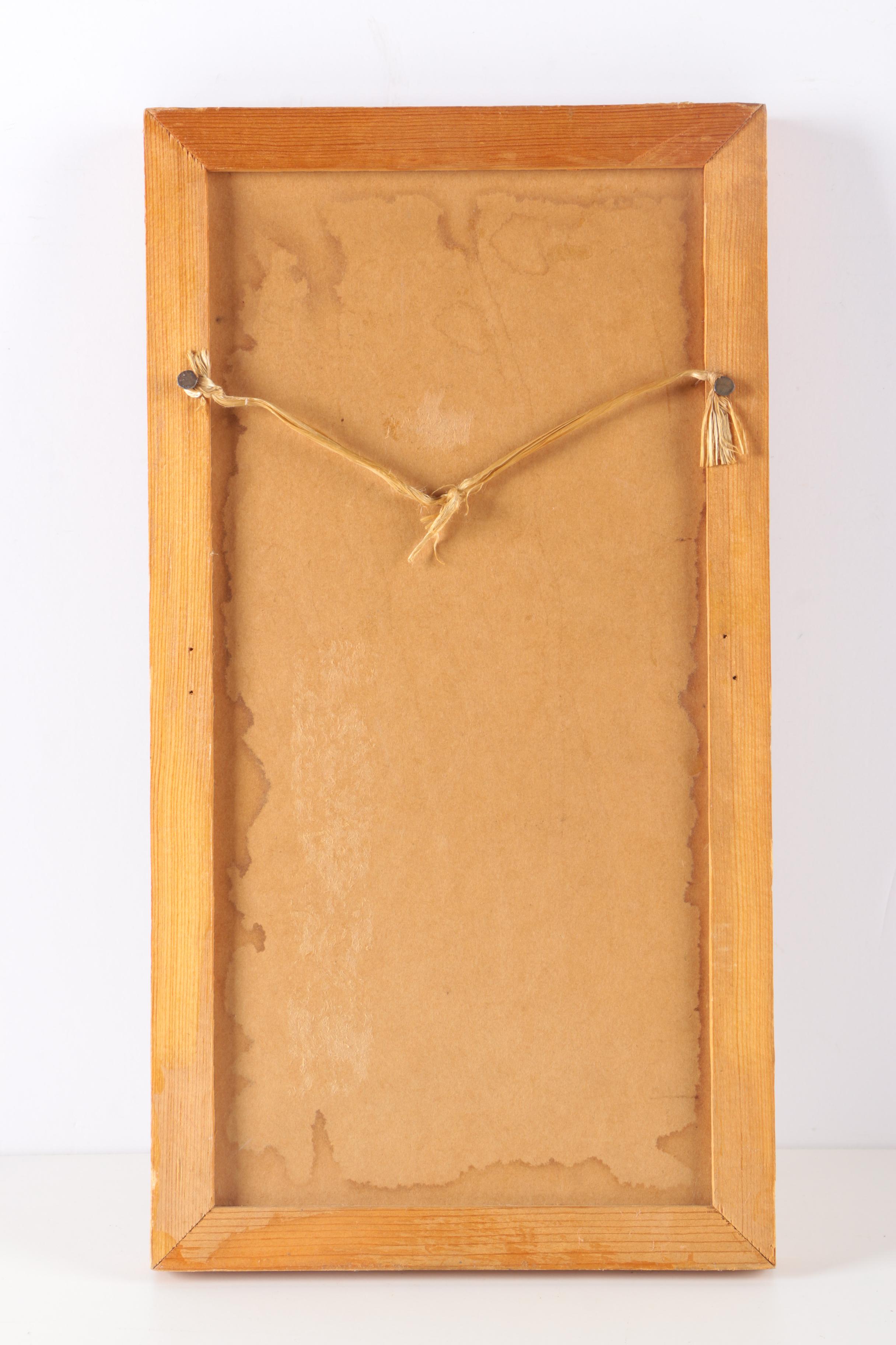 Pair of Framed Mid Century Gravel Art