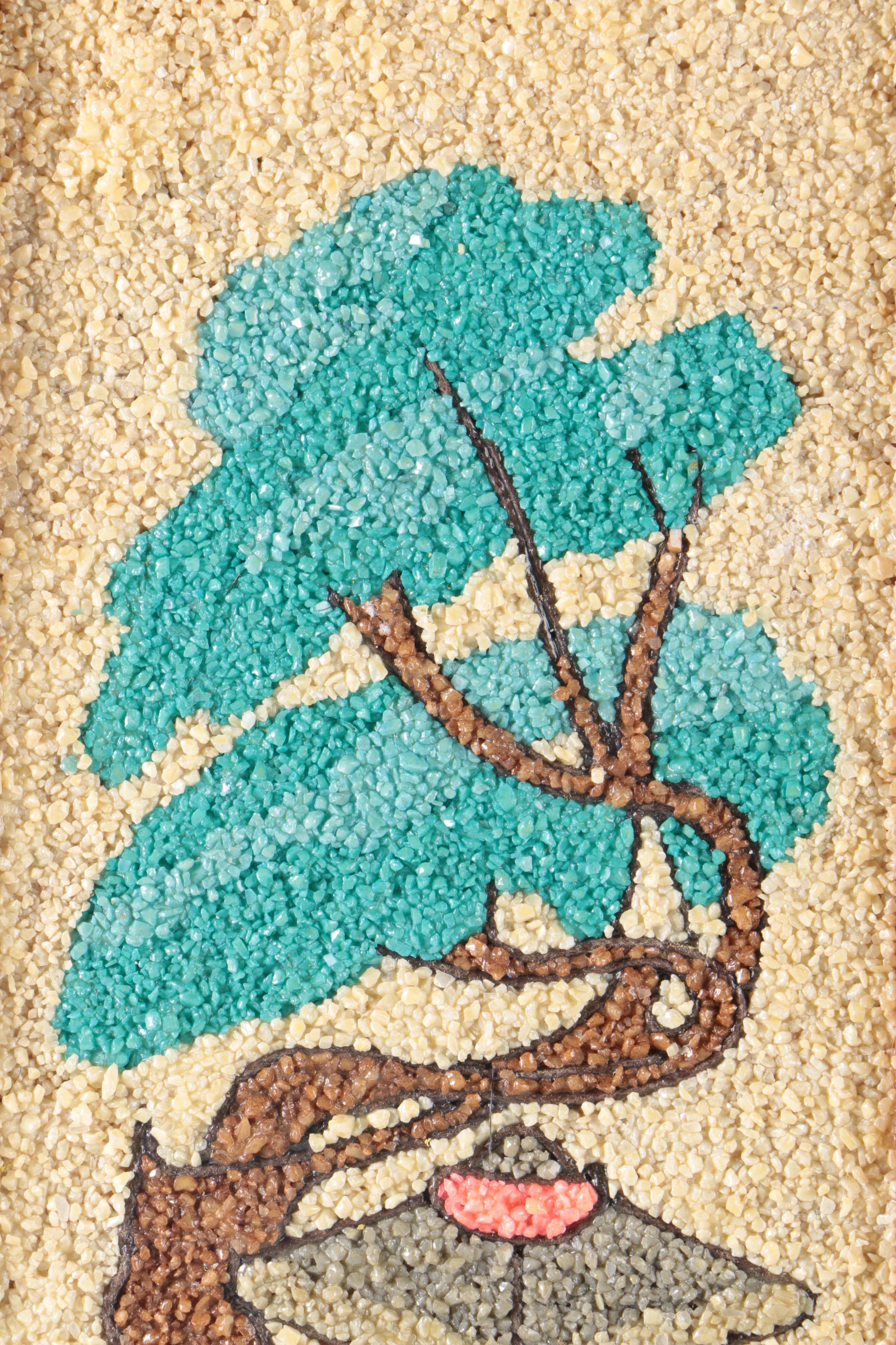 Pair of Framed Mid Century Gravel Art