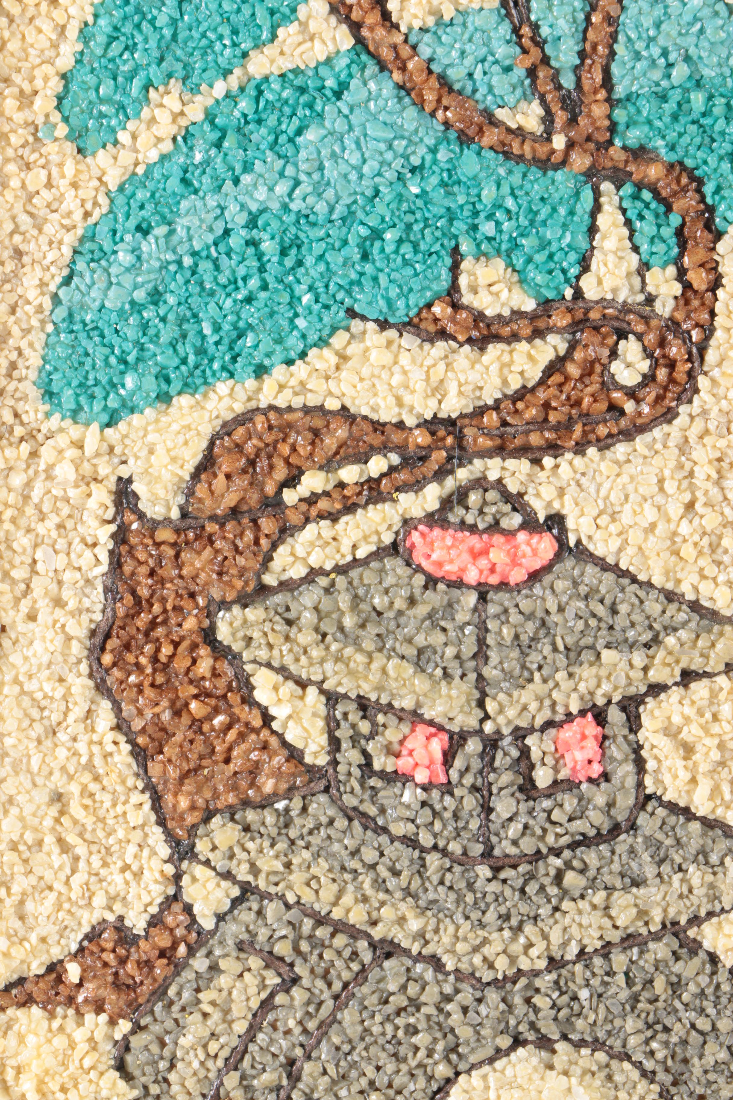 Pair of Framed Mid Century Gravel Art