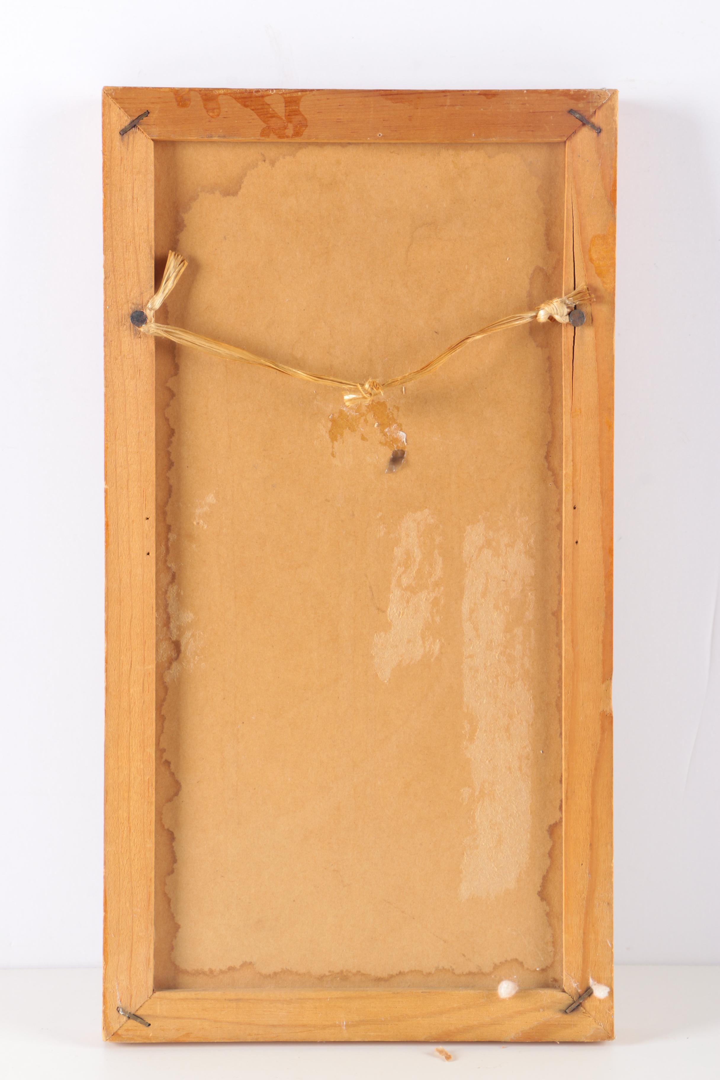 Pair of Framed Mid Century Gravel Art