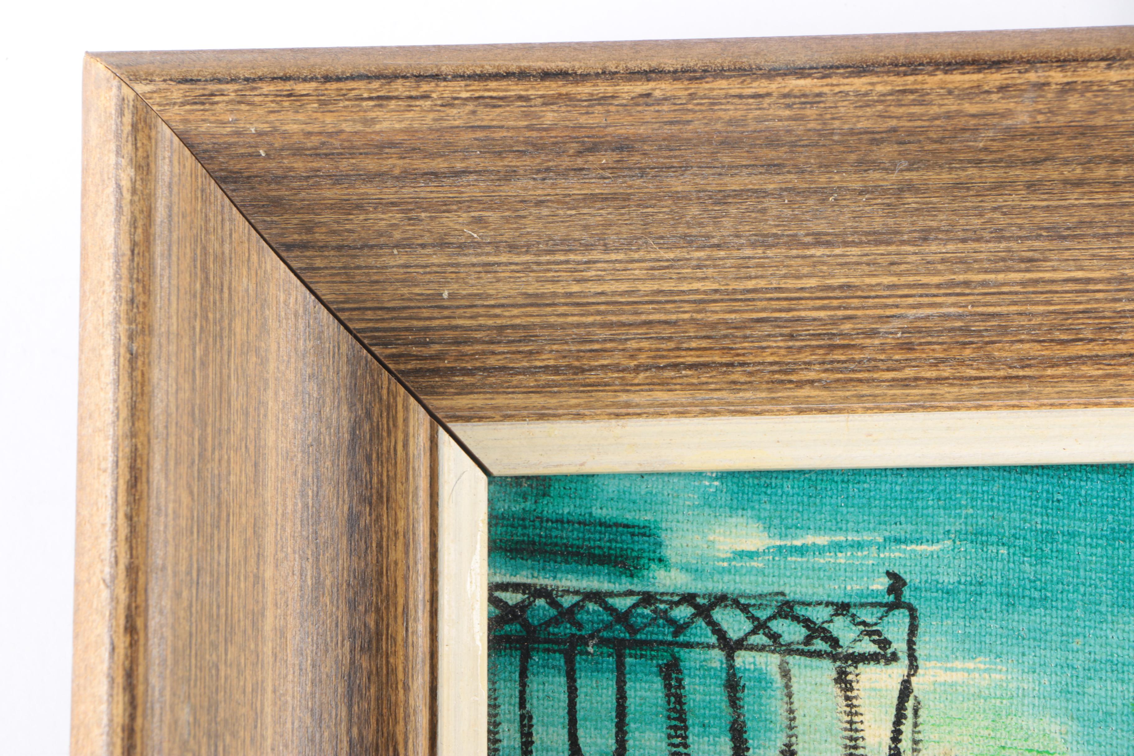 Pair of 1965 Franz Weiss Oil Paintings of New Orleans