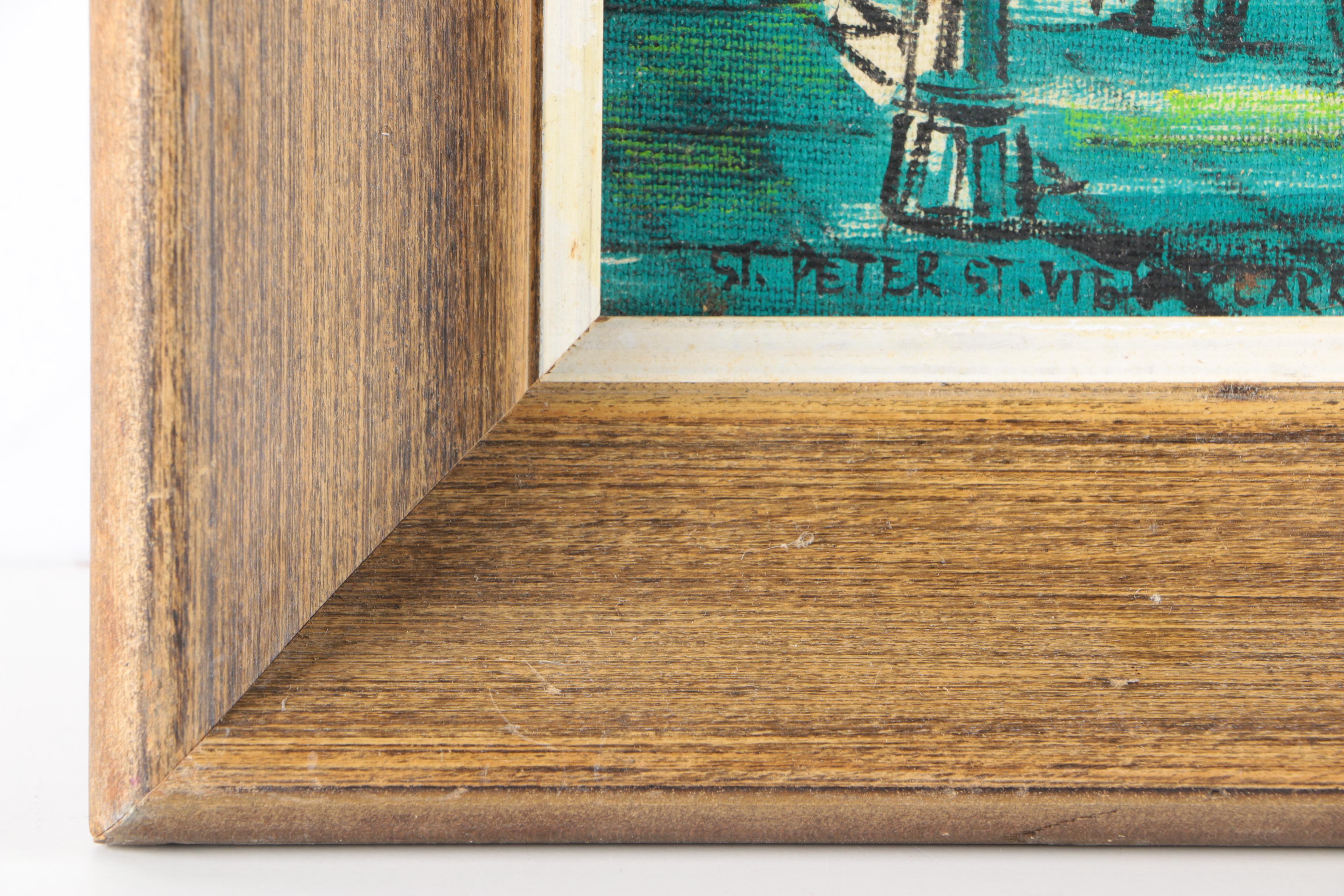 Pair of 1965 Franz Weiss Oil Paintings of New Orleans