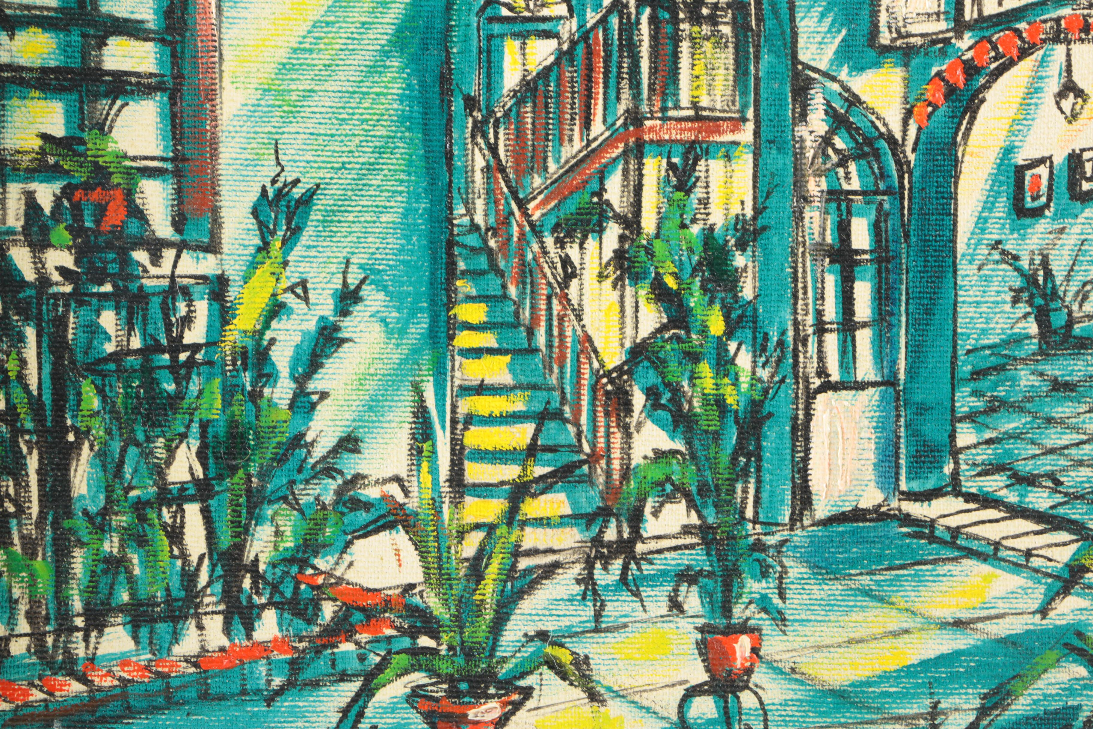 Pair of 1965 Franz Weiss Oil Paintings of New Orleans