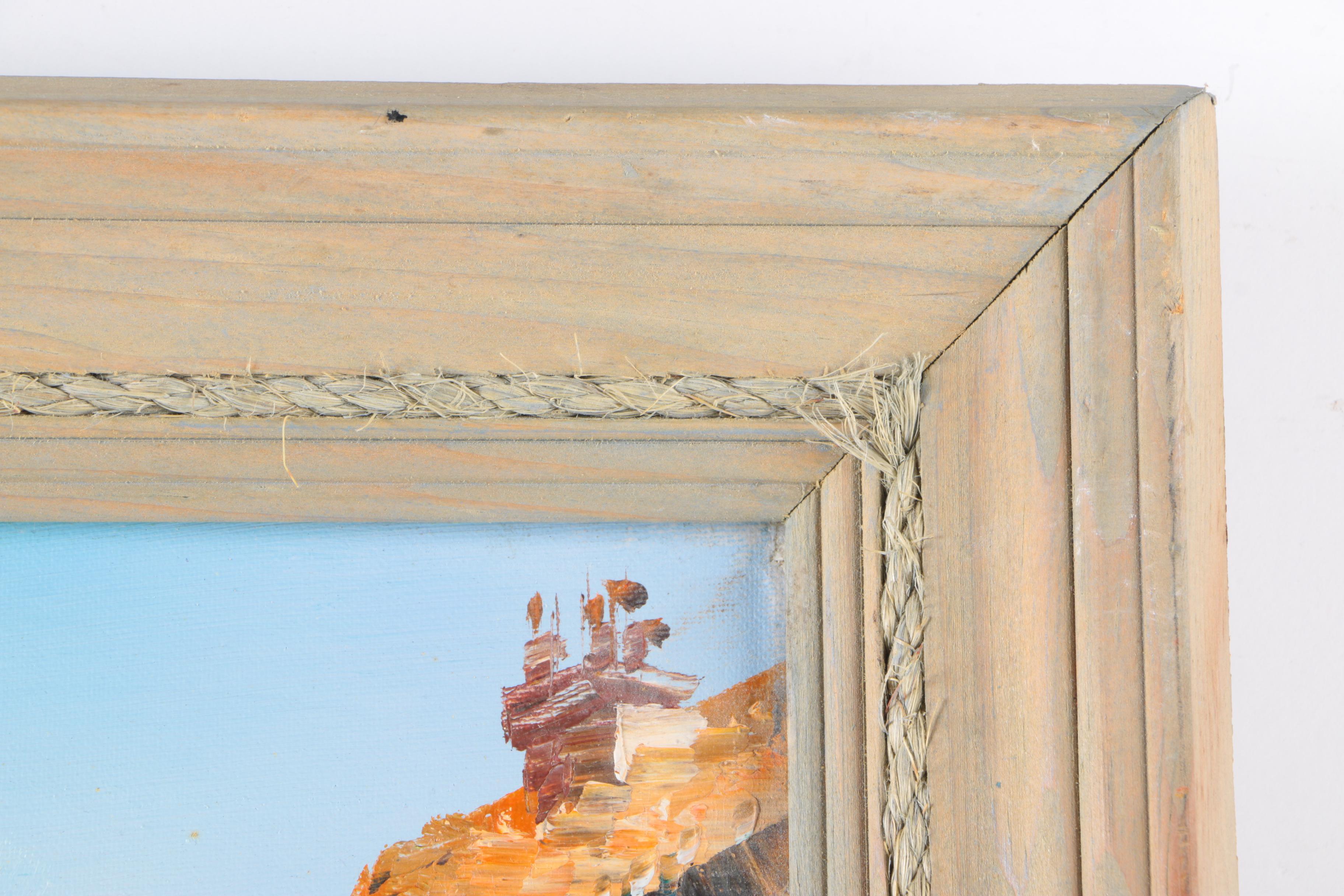 Burney Oil Painting on Canvas of Parisian Street