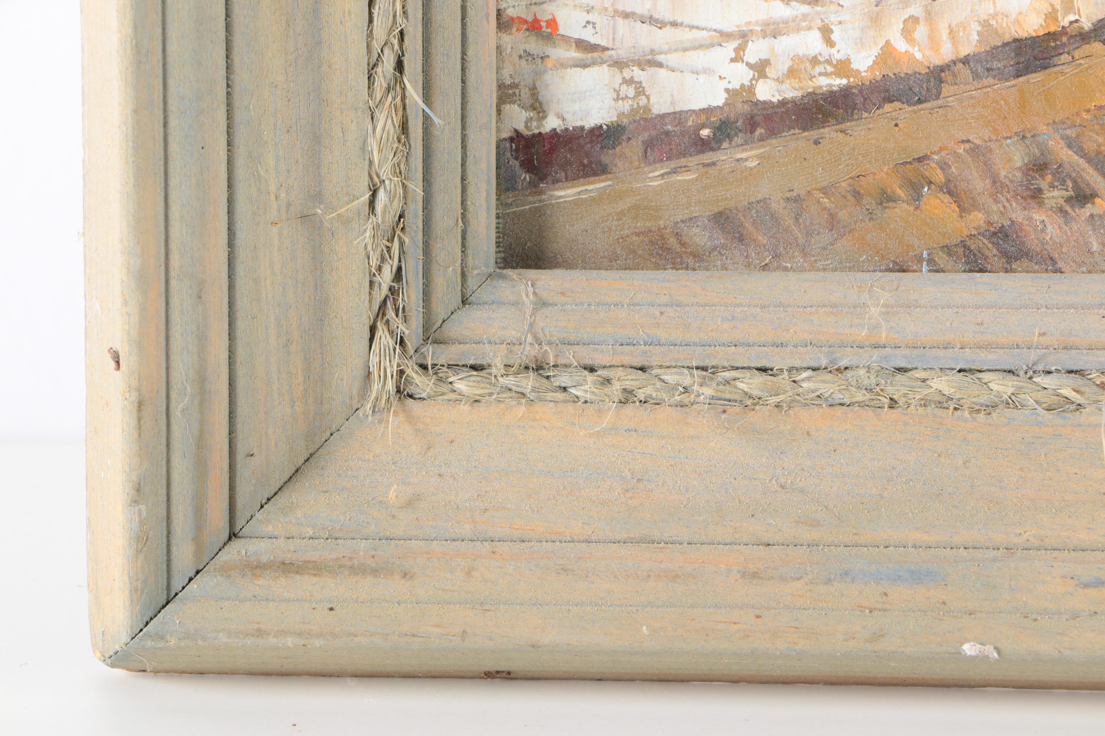 Burney Oil Painting on Canvas of Parisian Street