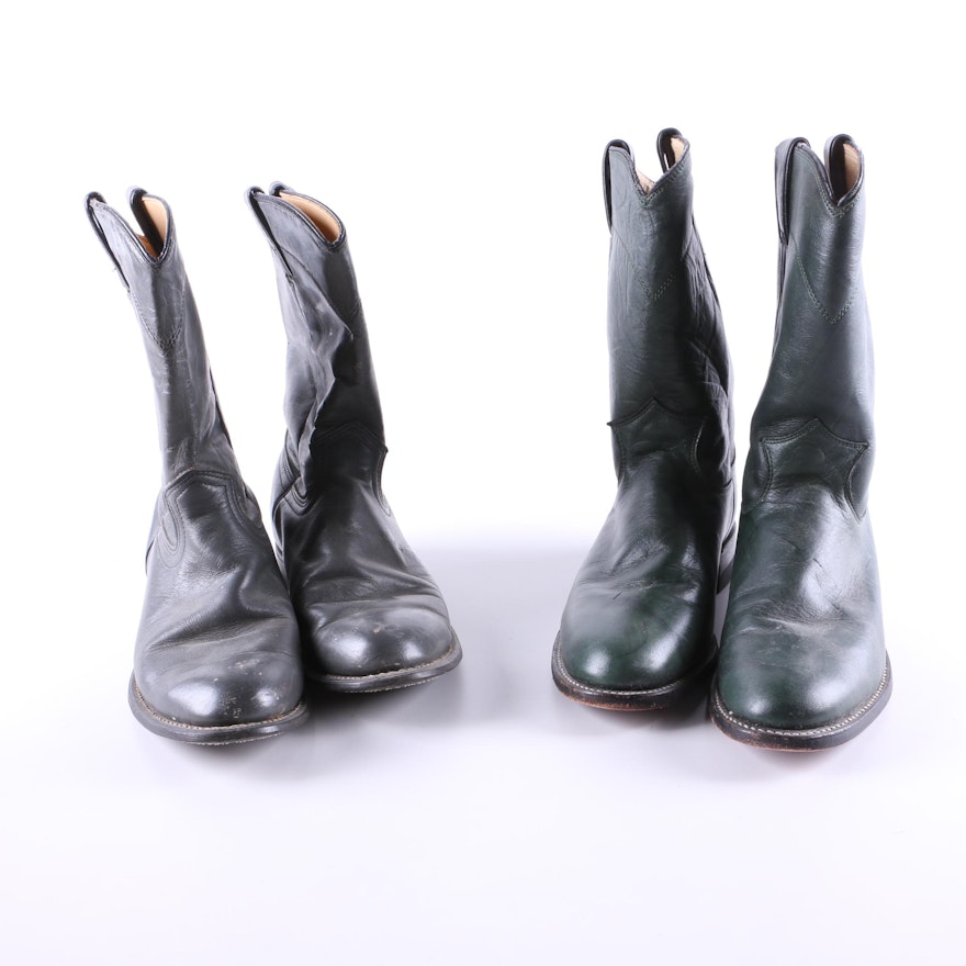 Women's Justin and Voltan Leather Boots