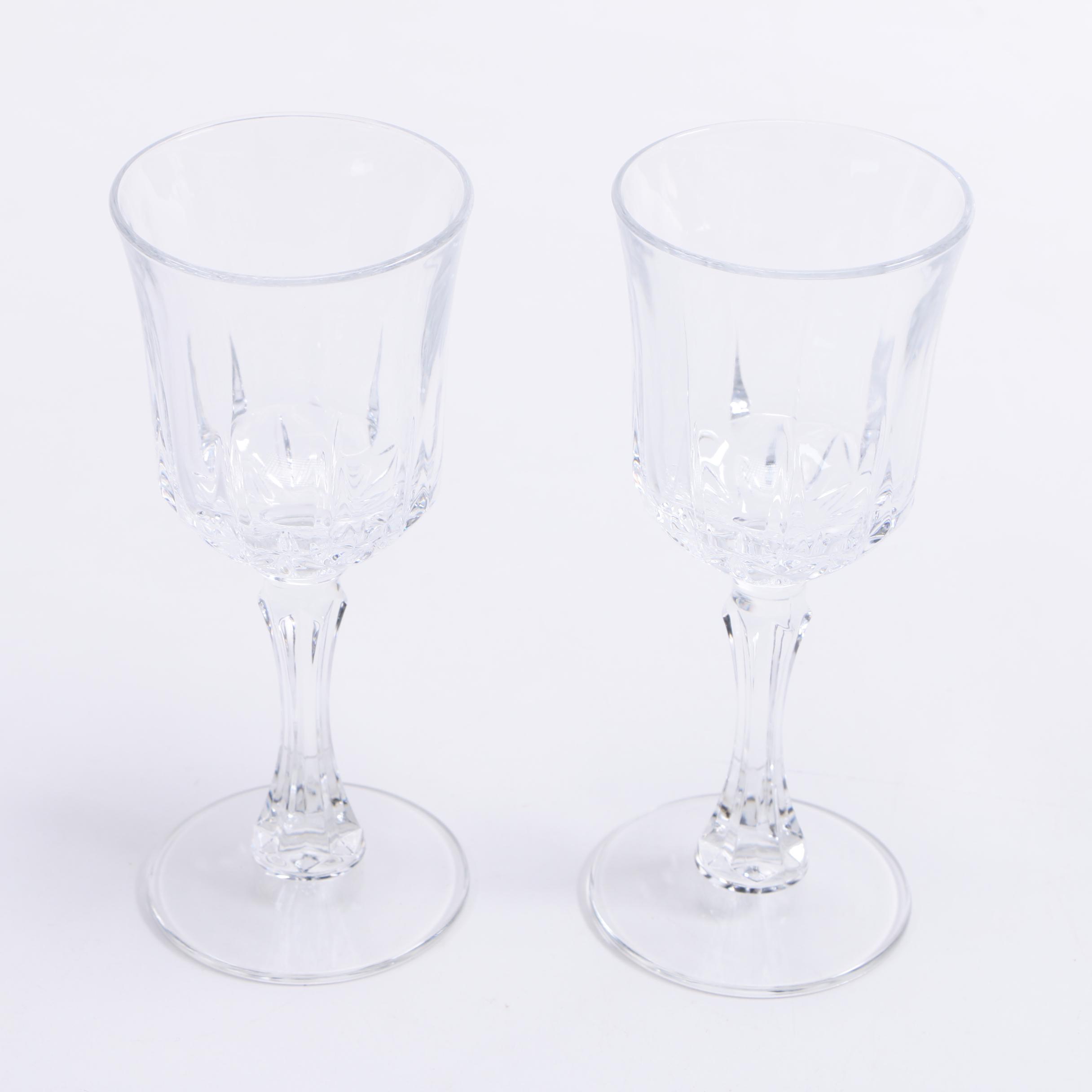 Vintage Crystal Wine Glasses