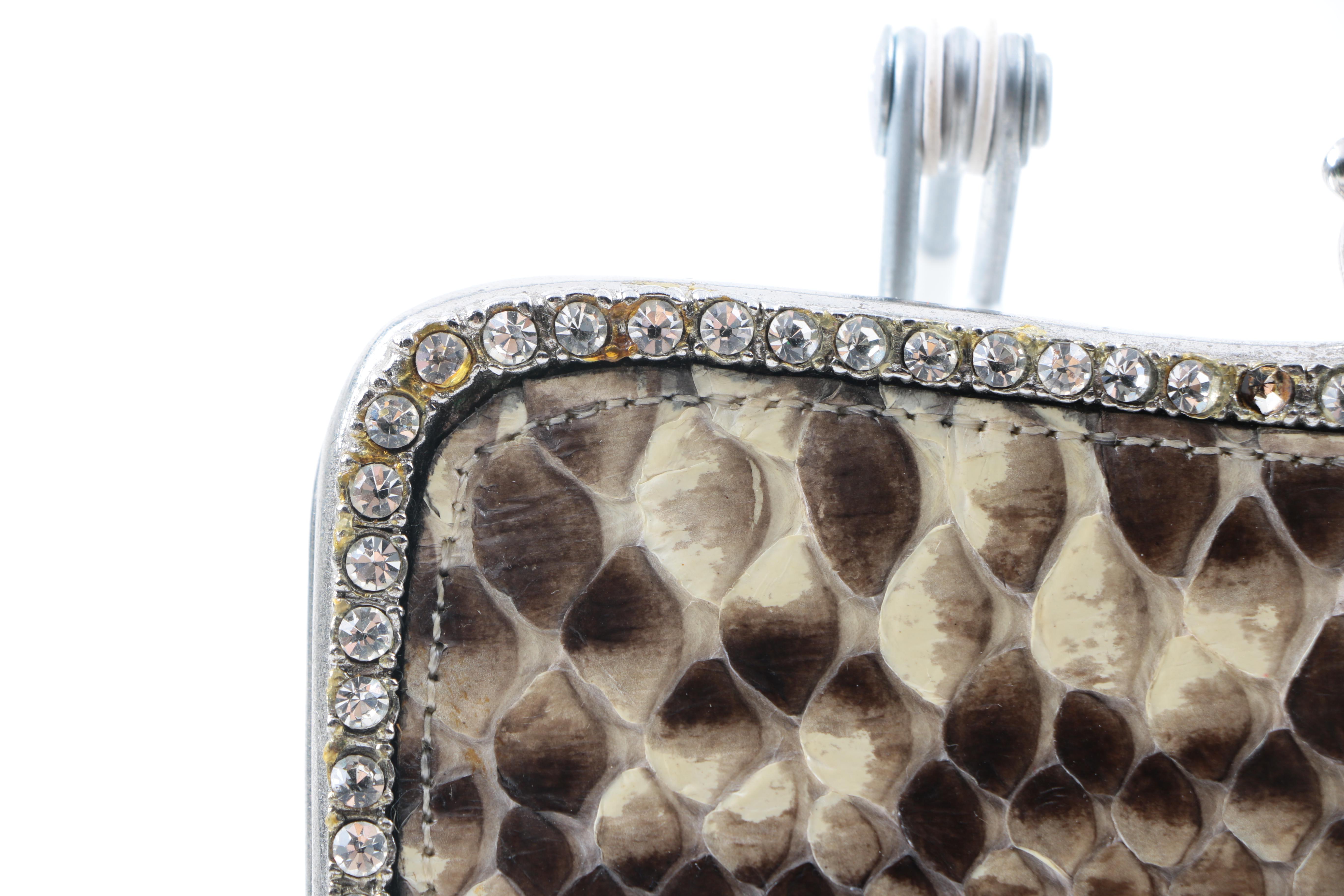 Handmade Clara Kasavina Snakeskin Clutch