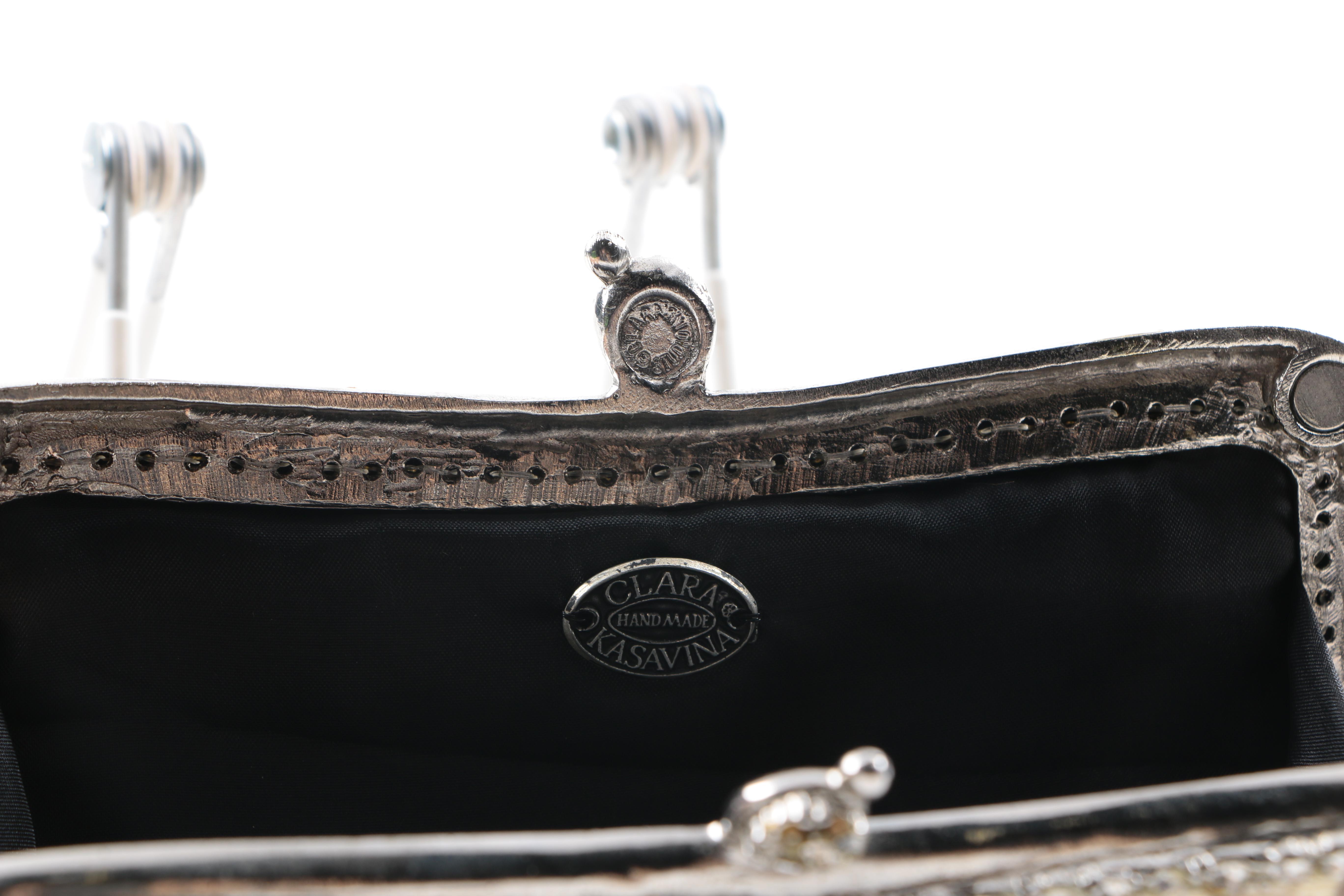 Handmade Clara Kasavina Snakeskin Clutch