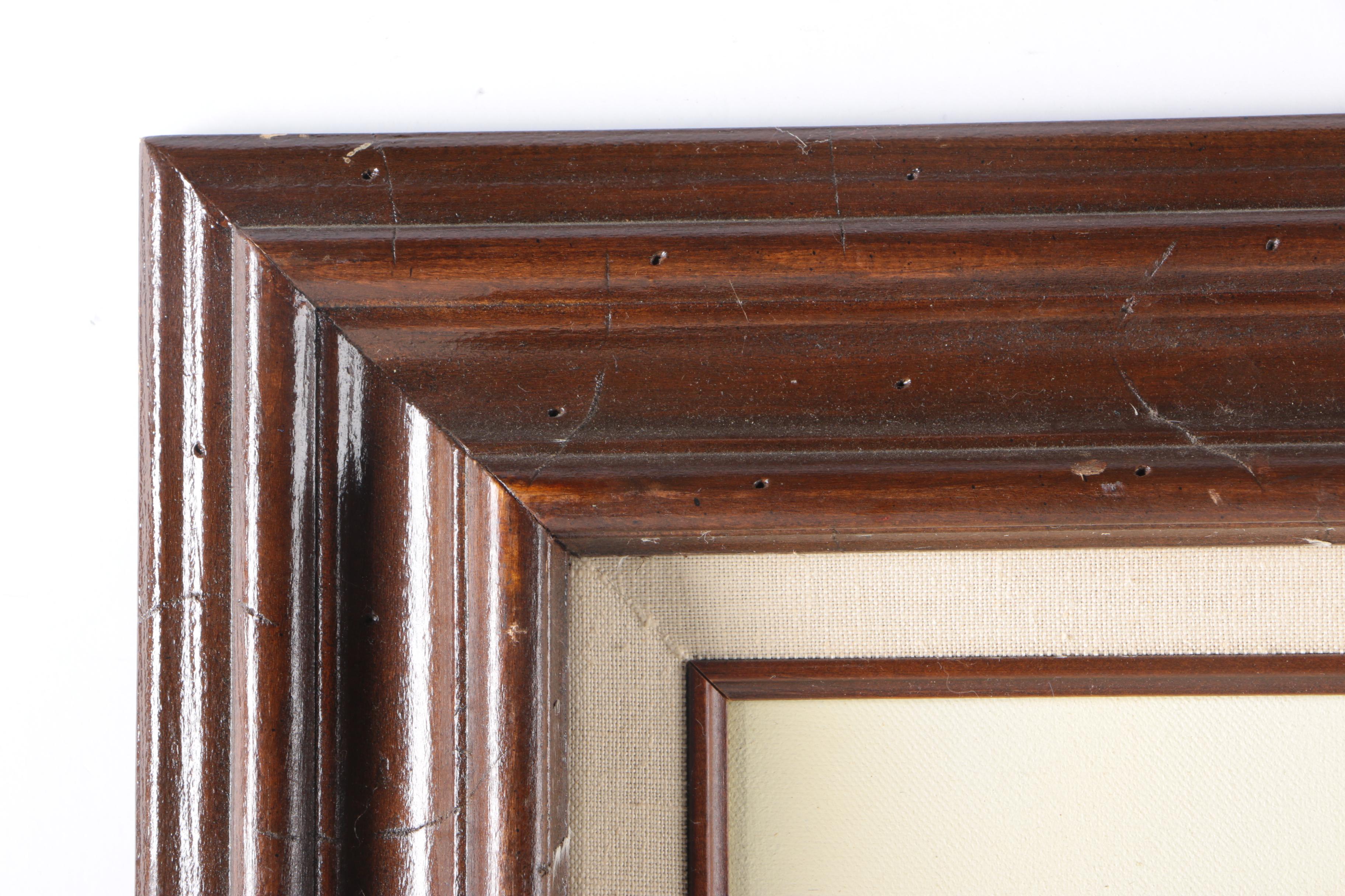 Signed Oil on Canvas of Boat and Boathouse