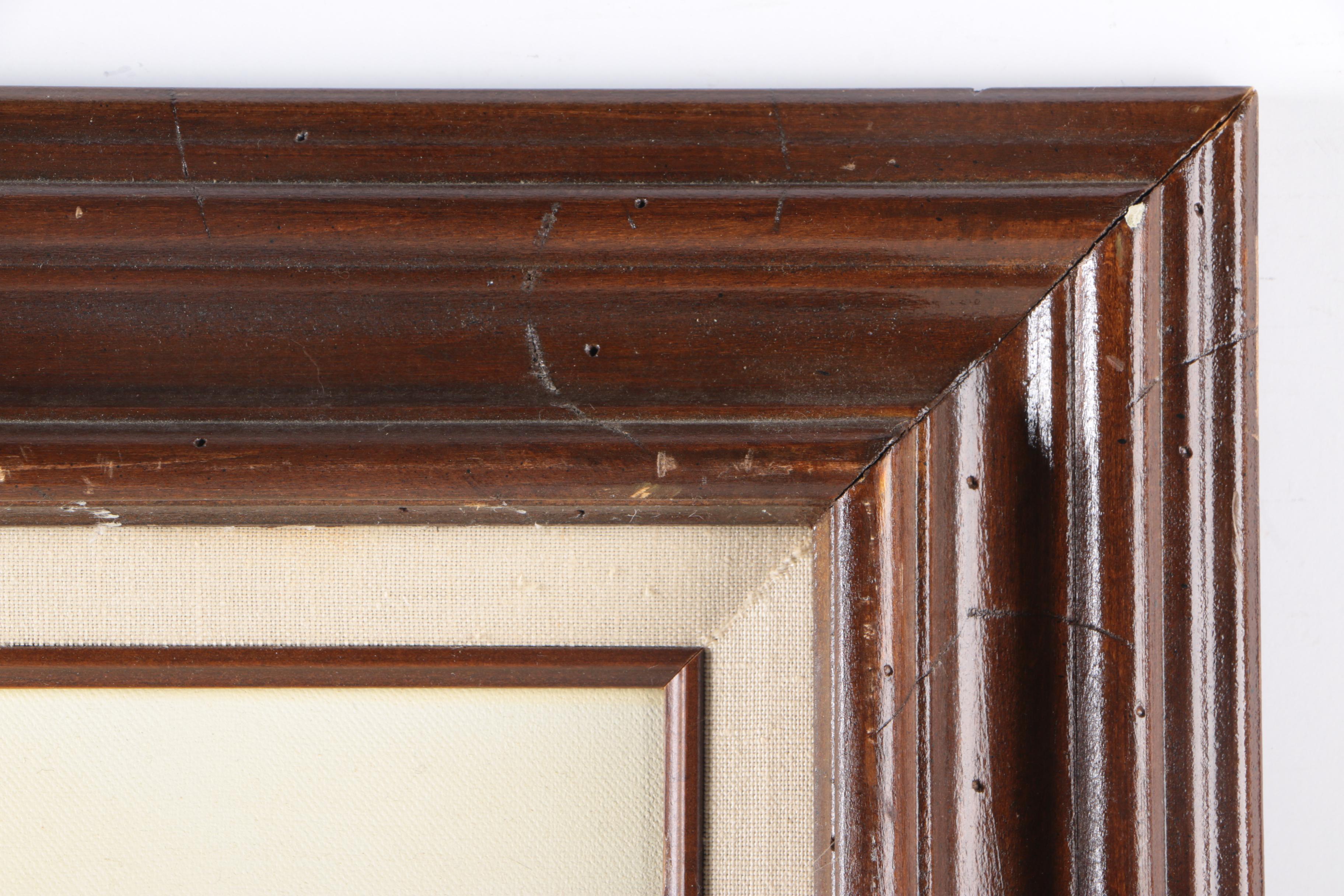 Signed Oil on Canvas of Boat and Boathouse