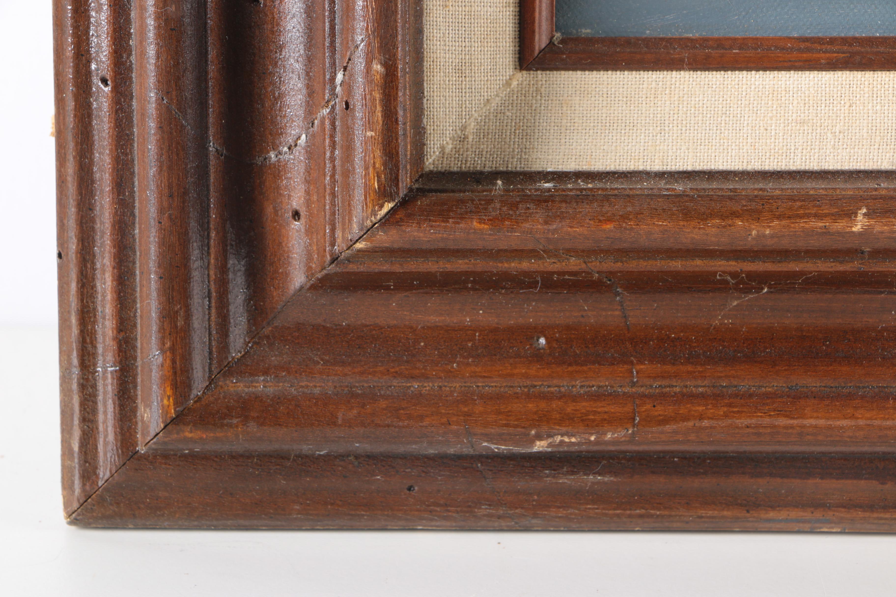 Signed Oil on Canvas of Boat and Boathouse