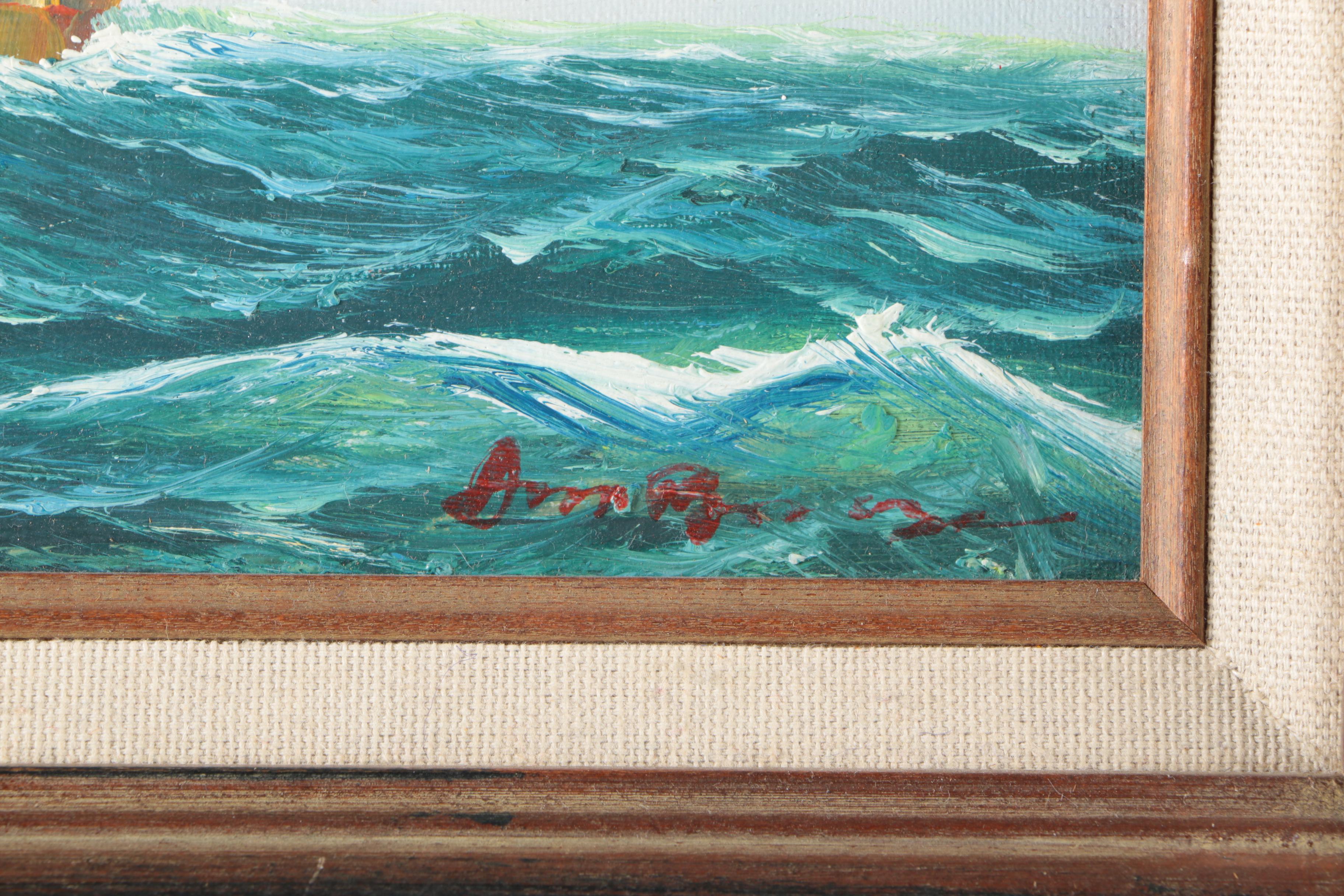 Two Signed Nautical Oil Paintings