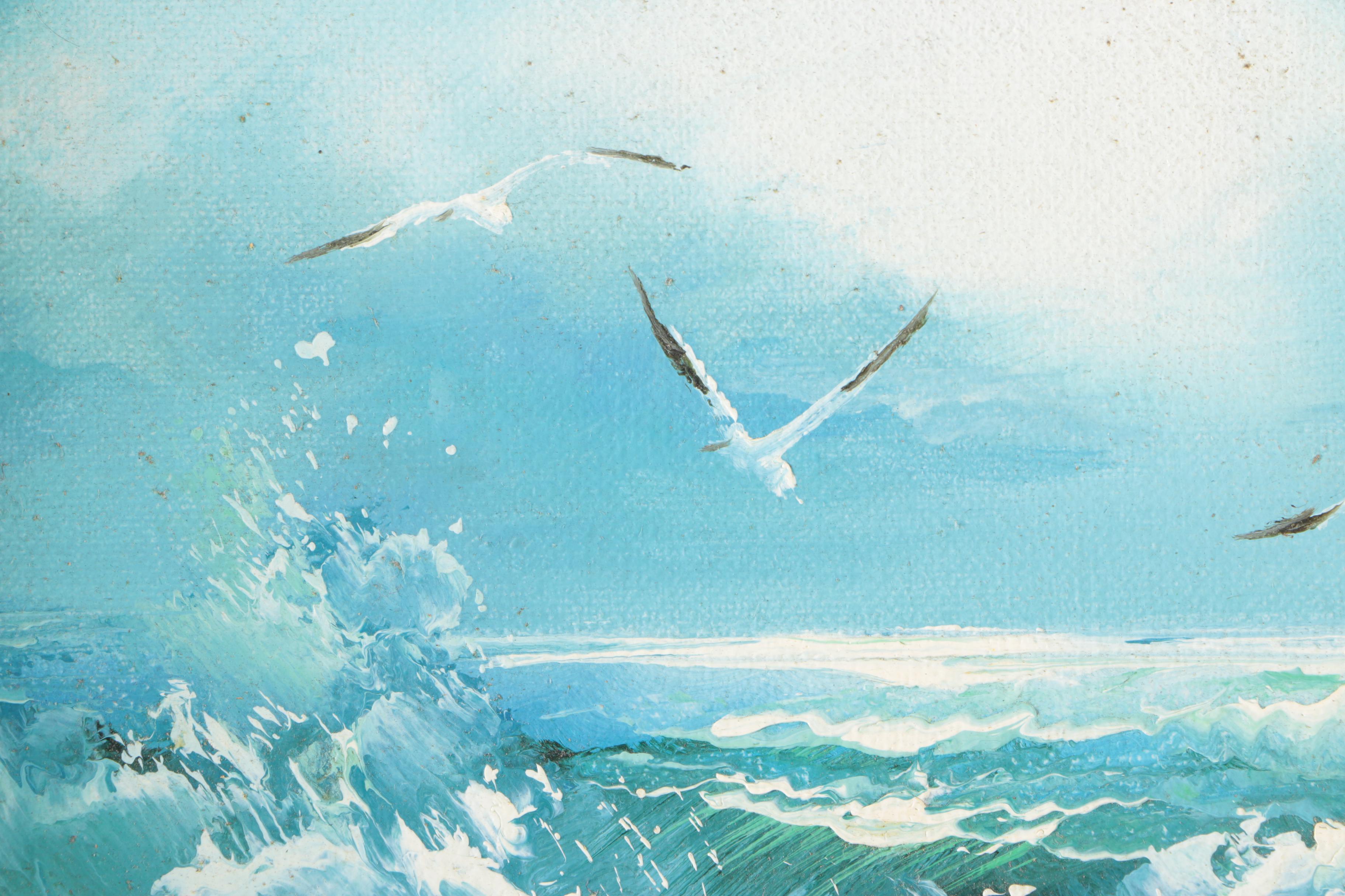 Two Signed Nautical Oil Paintings