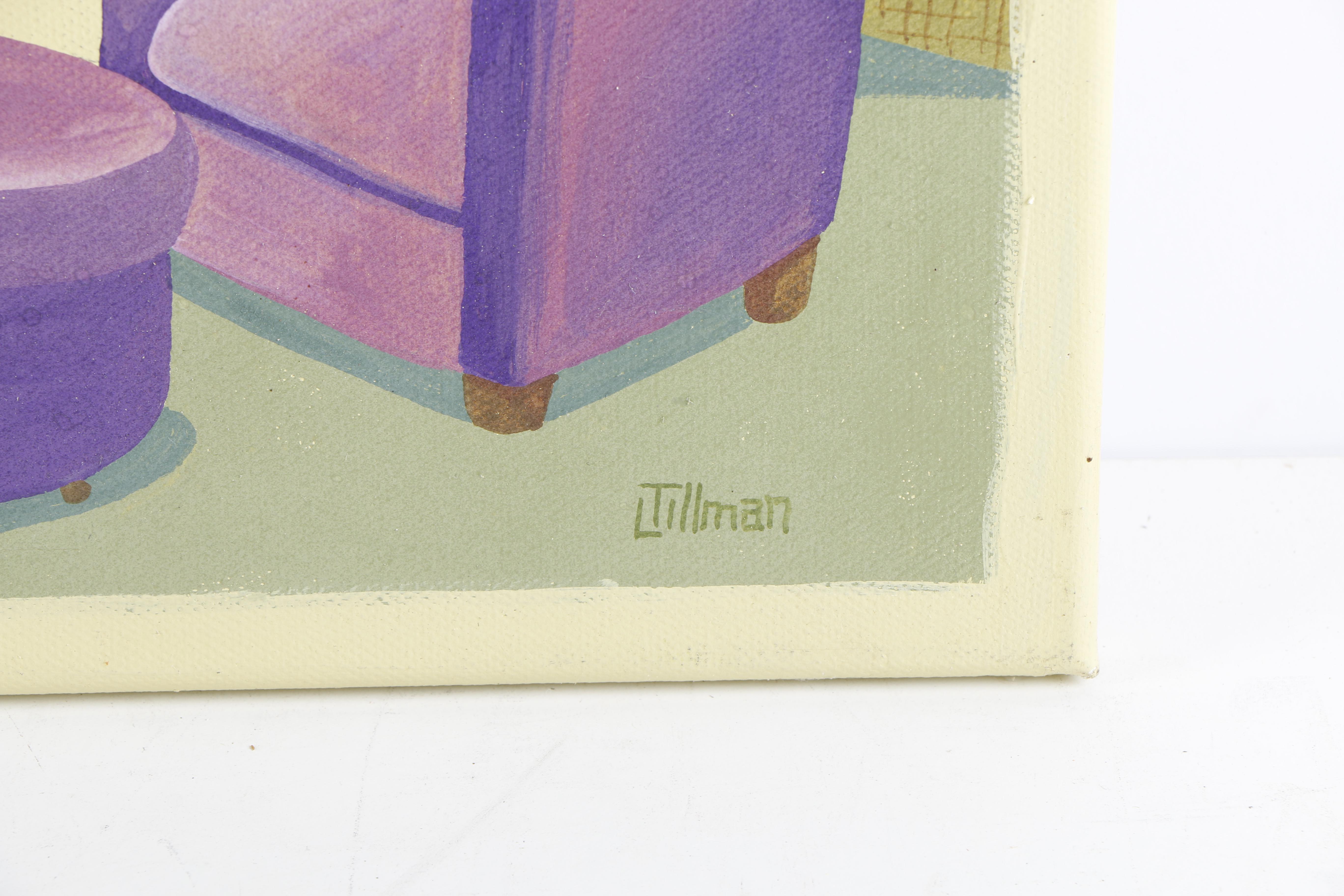 Two Original Retro Paintings by El Gato Gomez and Linda Tillman