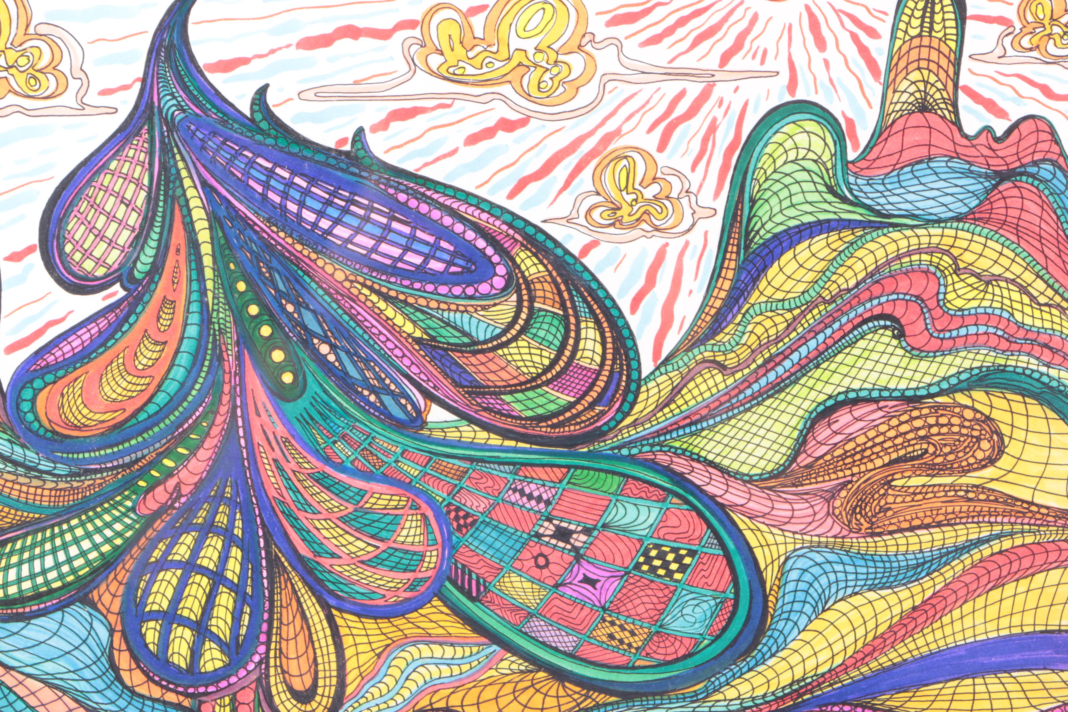 2013 Seyran Khachaturyan Pen and Ink Drawing on Paper