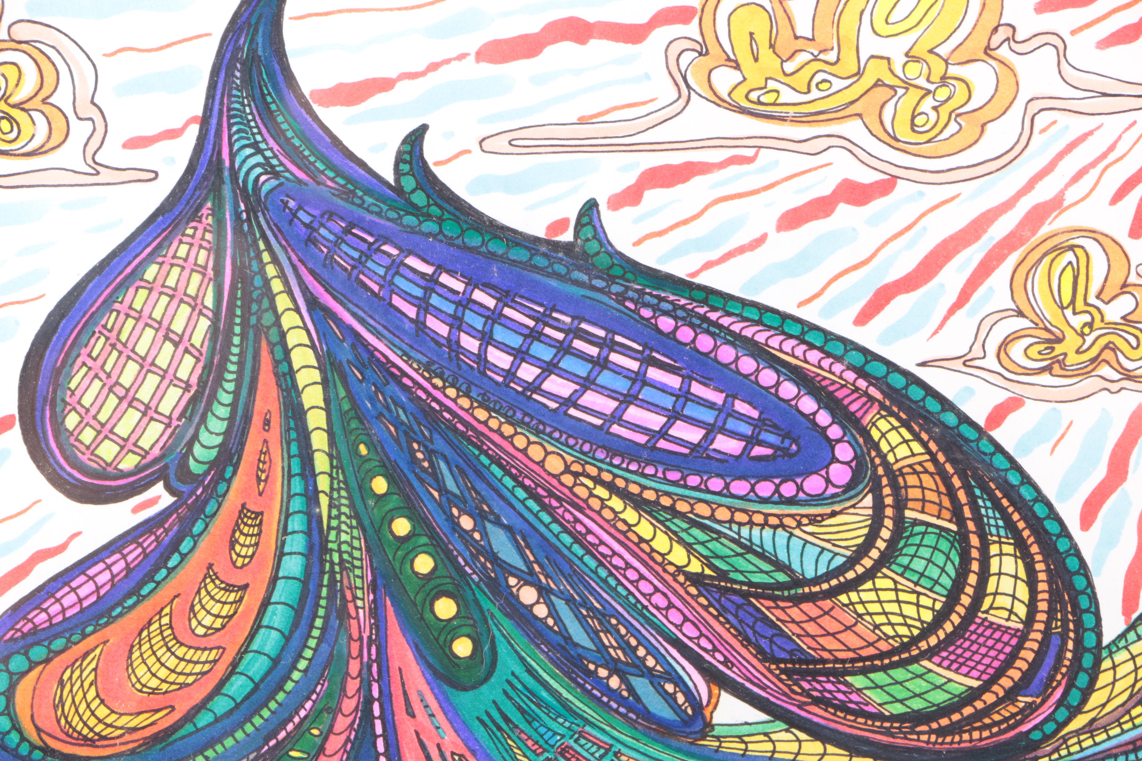 2013 Seyran Khachaturyan Pen and Ink Drawing on Paper