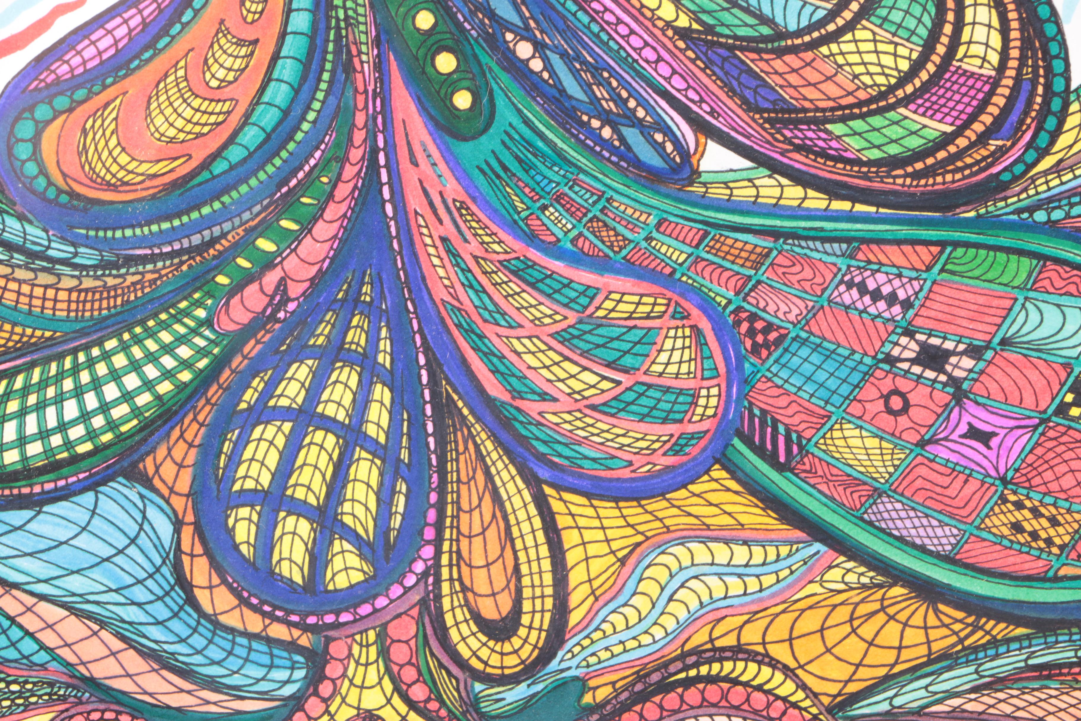 2013 Seyran Khachaturyan Pen and Ink Drawing on Paper