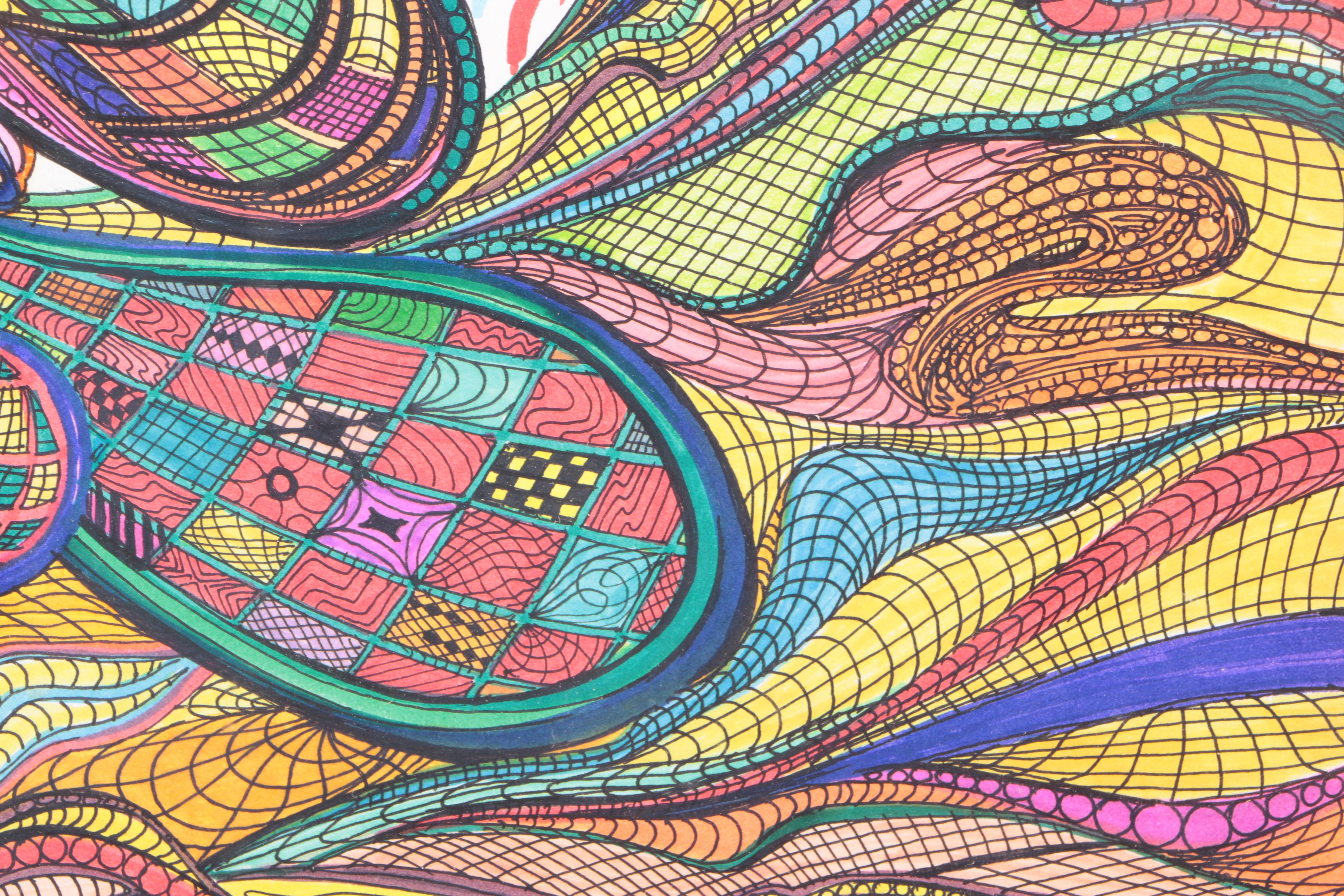 2013 Seyran Khachaturyan Pen and Ink Drawing on Paper